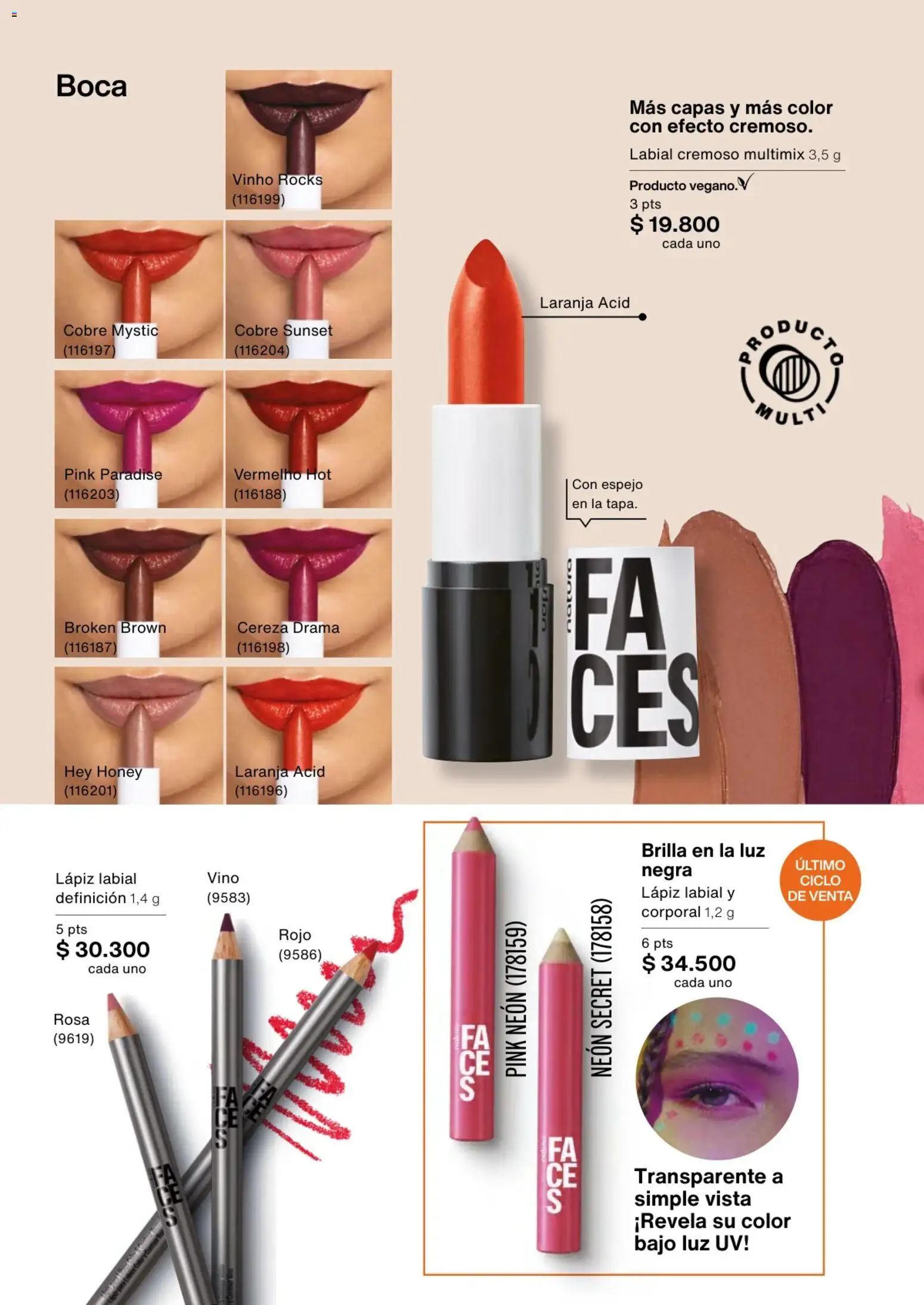 Natura revista - valida desde el 02.01.2026 | Página: 67 | Productos: Espejo, Lápiz labial, Vino