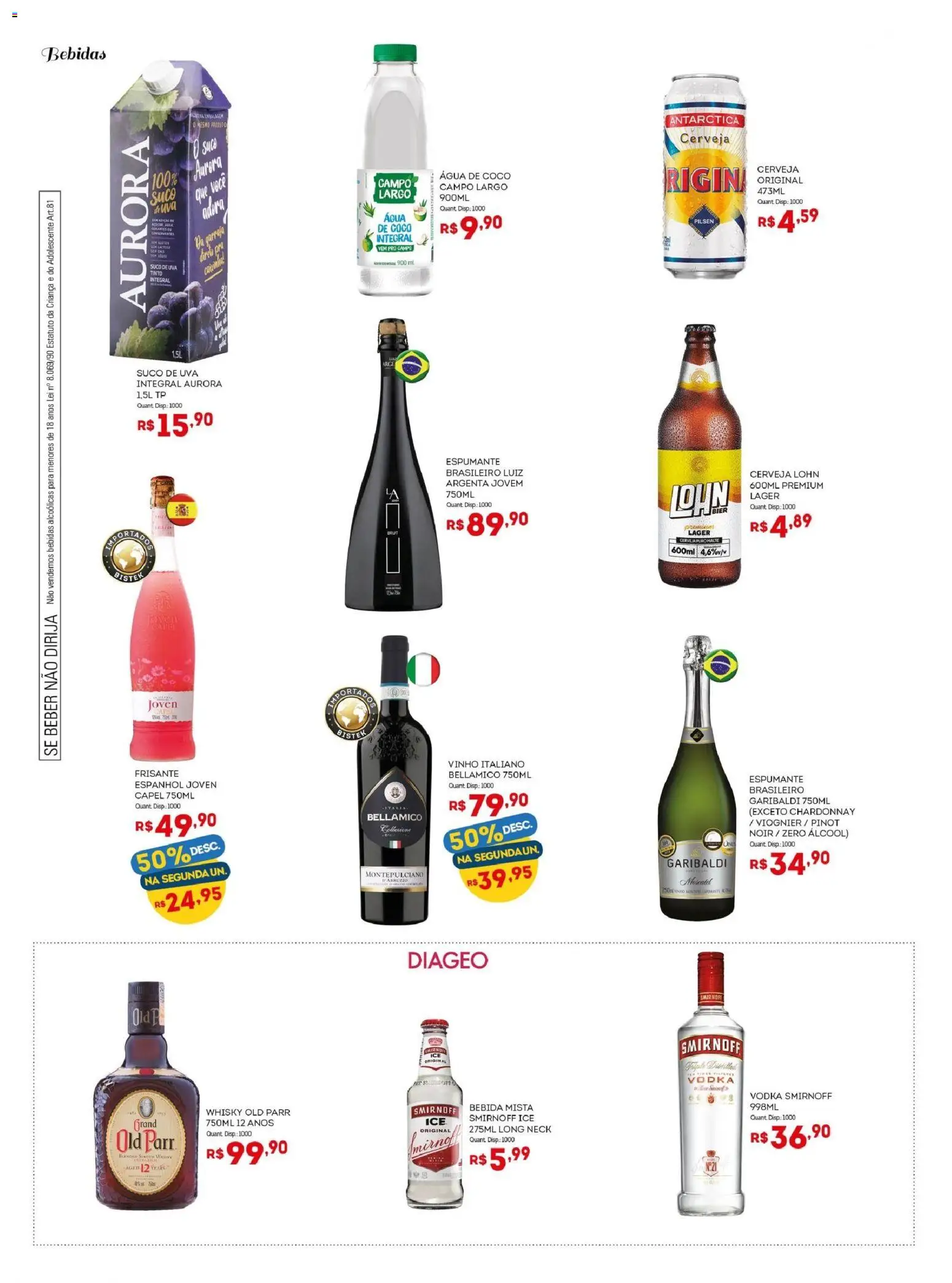 Bistek Supermercados Folheto - válido de 17.12.2025 | Página: 10 | Produtos: Coco, Whisky, Suco, Bebida