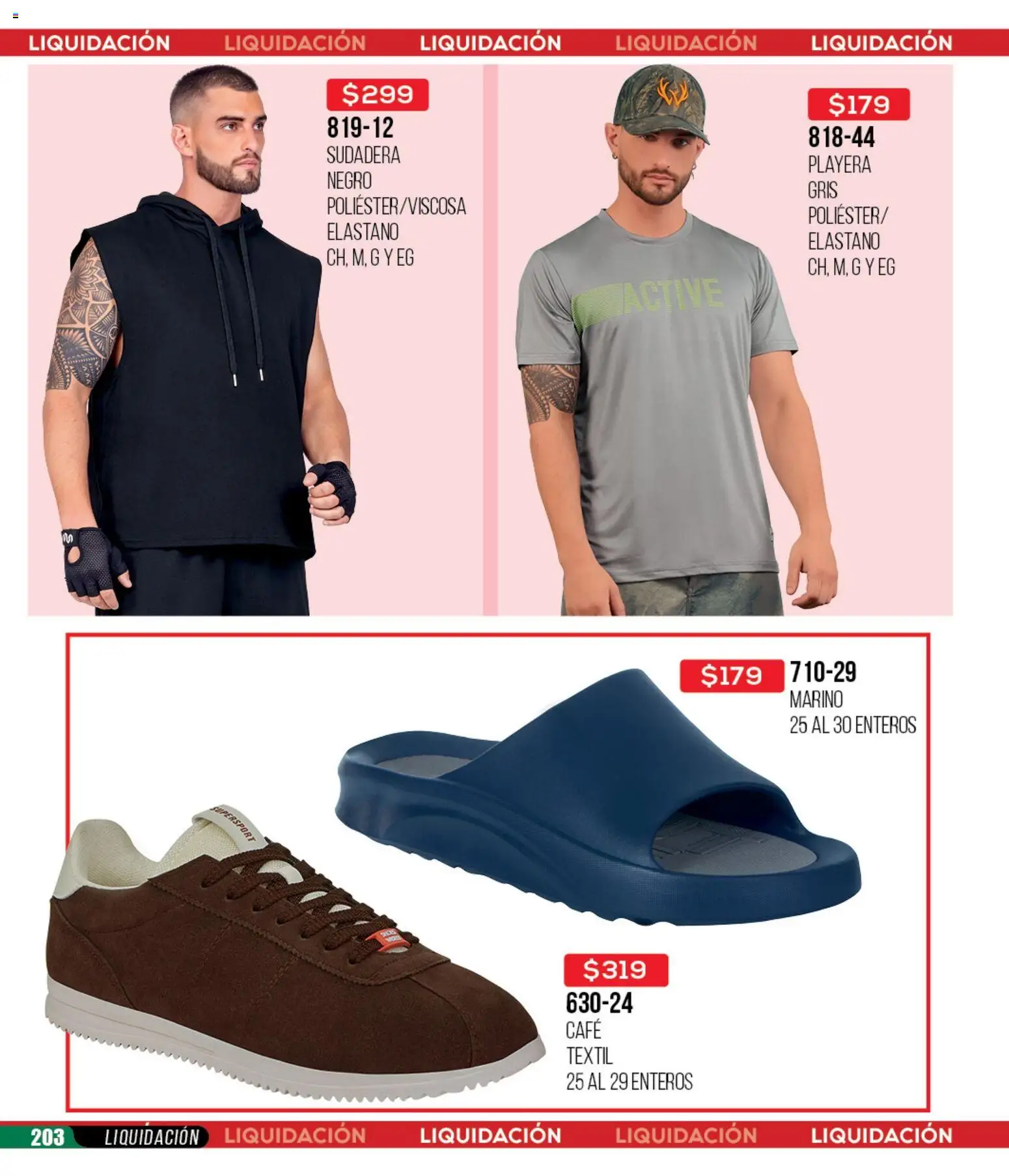 Nuevas ofertas de Cklass válidas en toda la República Mexicana desde el 18.03.2026. ¡Encuentra las mejores ofertas en Cklass catálogo Liquidación total calzado! | Página: 204 | Productos: Café, Sudadera, Playera