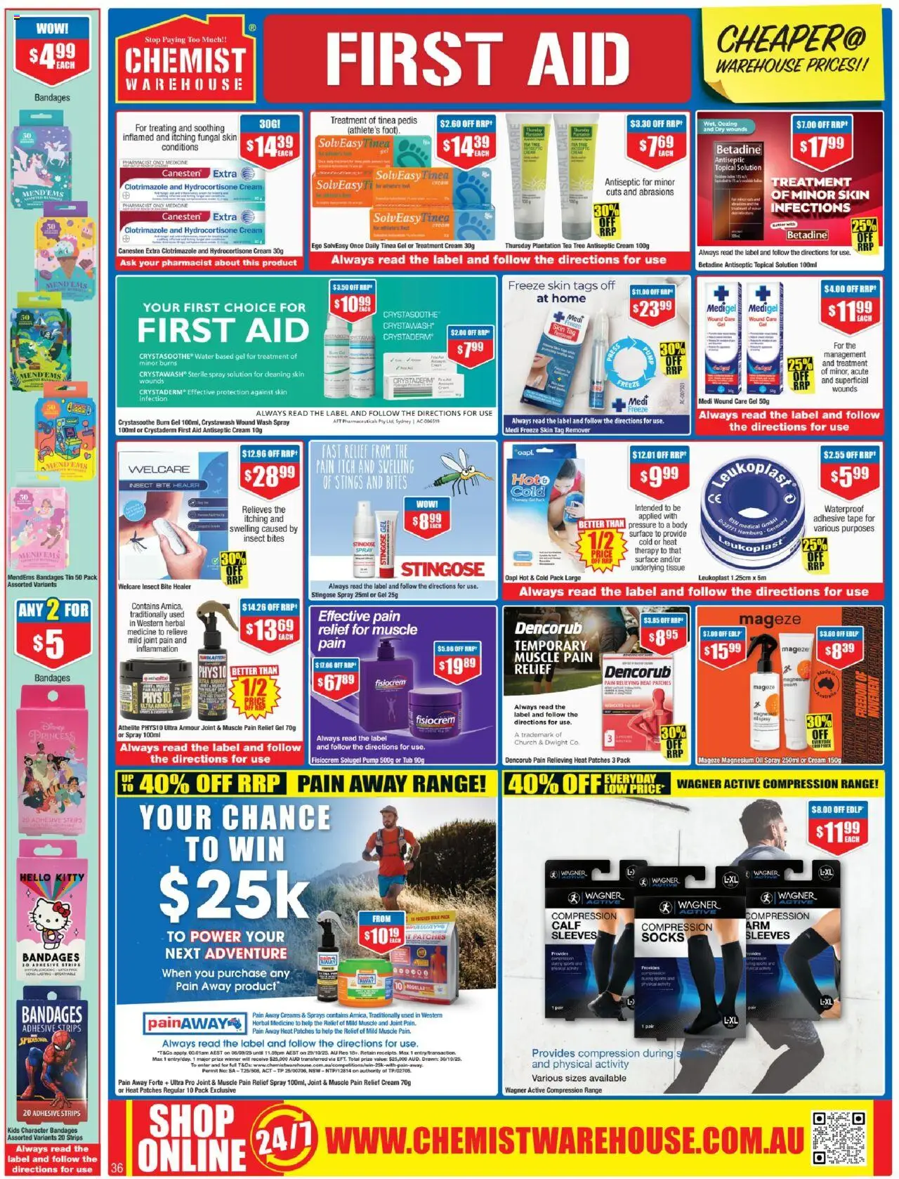 Chemist Warehouse catalogue - valid from 02.10.2025 | Page: 36 | Products: Compression, Oil, Socks, Treatment