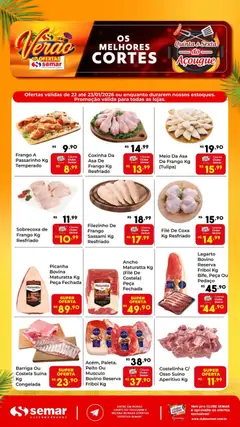 Semar Supermercado - Ofertas do Açougue - Pré-Visualização do folheto da loja Semar Supermercado, válido de 22.01.2026