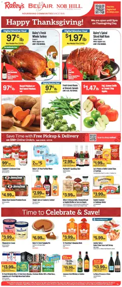 Preview of Raley's weekly ads valid from 19.11.2025