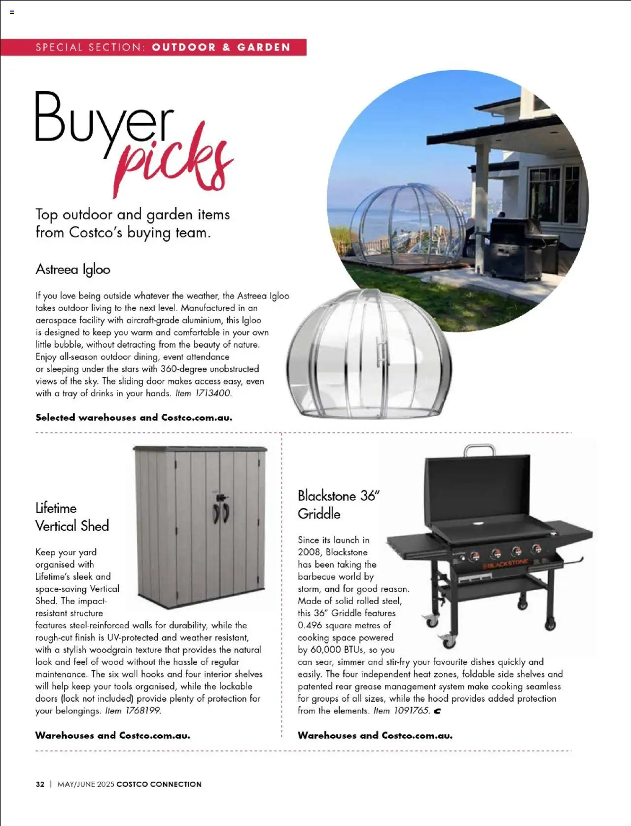 Costco catalogue - valid from 01.05.2025 | Page: 32 | Products: Door, Wood, Shed, Tools