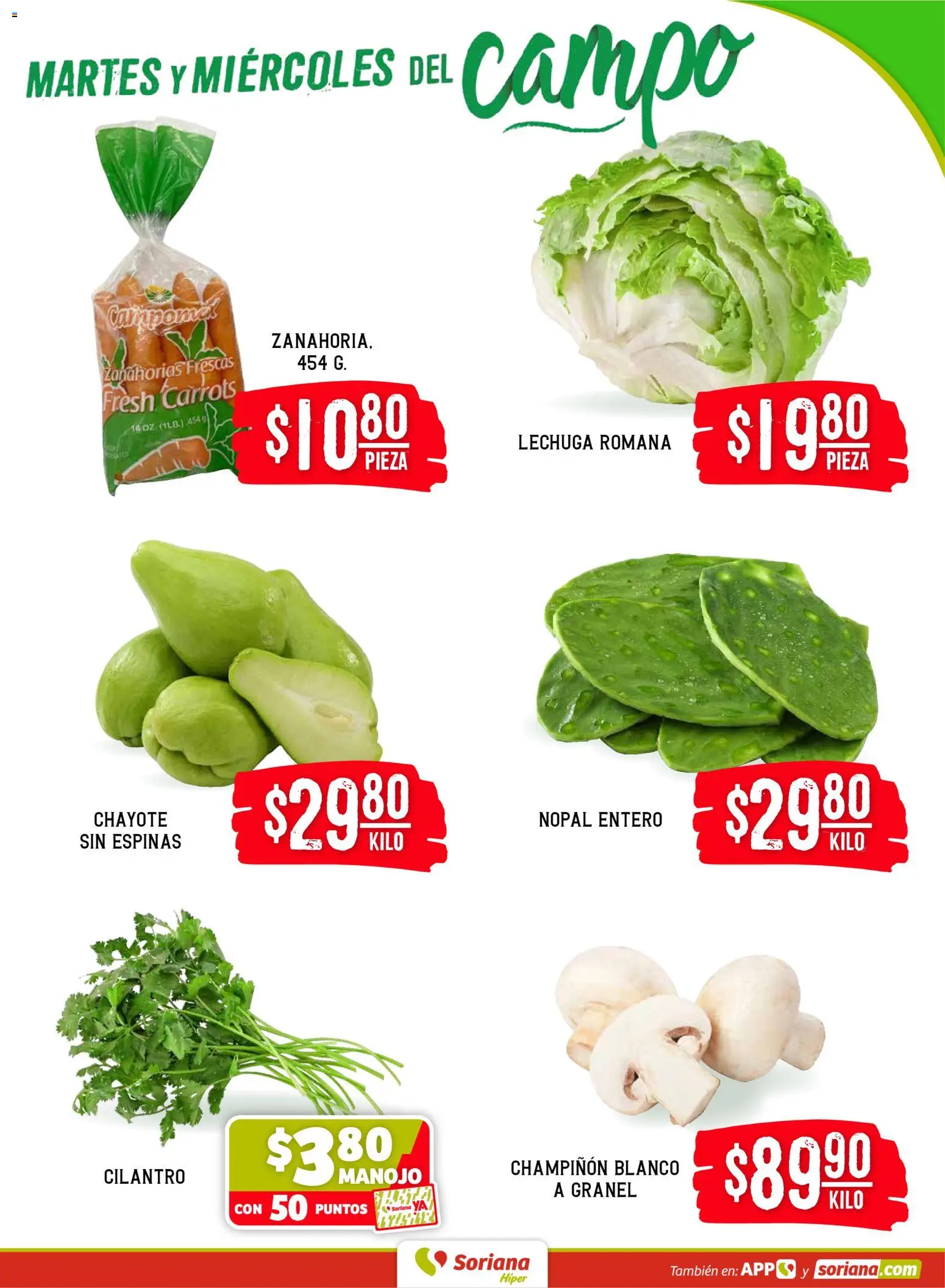 Nuevas ofertas de Soriana válidas en toda la República Mexicana desde el 10.03.2026. ¡Encuentra las mejores ofertas en Soriana Martes y Miércoles del Campo Híper: Tijuana, Mexicali, Ensenada, San Luis Río Colorado y Tecate! | Página: 3 | Productos: Lechuga