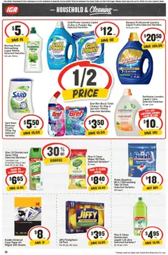 Preview of IGA Catalogue VIC - valid from 01.10.2025 | Page: 30 | Products: Toilet, Yoghurt, Nappies, Tissues