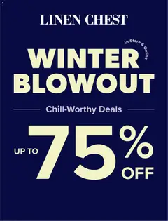 Preview of Linen Chest weekly flyer from shop Linen Chest valid from 28.01.2026