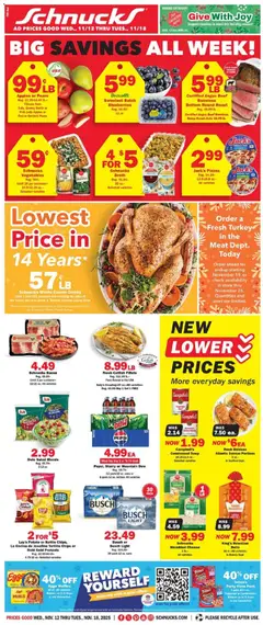 Preview of Schnucks weekly ads valid from 12.11.2025