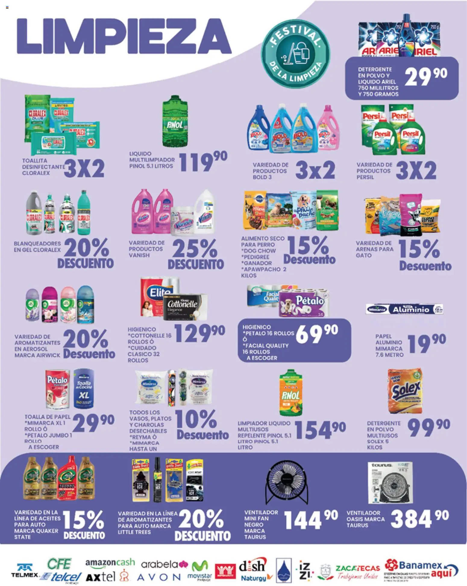 Nuevas ofertas de Alsuper válidas en toda la República Mexicana desde el 31.03.2026. ¡Encuentra las mejores ofertas en Alsuper folleto Zacatecas! | Página: 5 | Productos: Detergente, Ventilador, Limpiador, Té