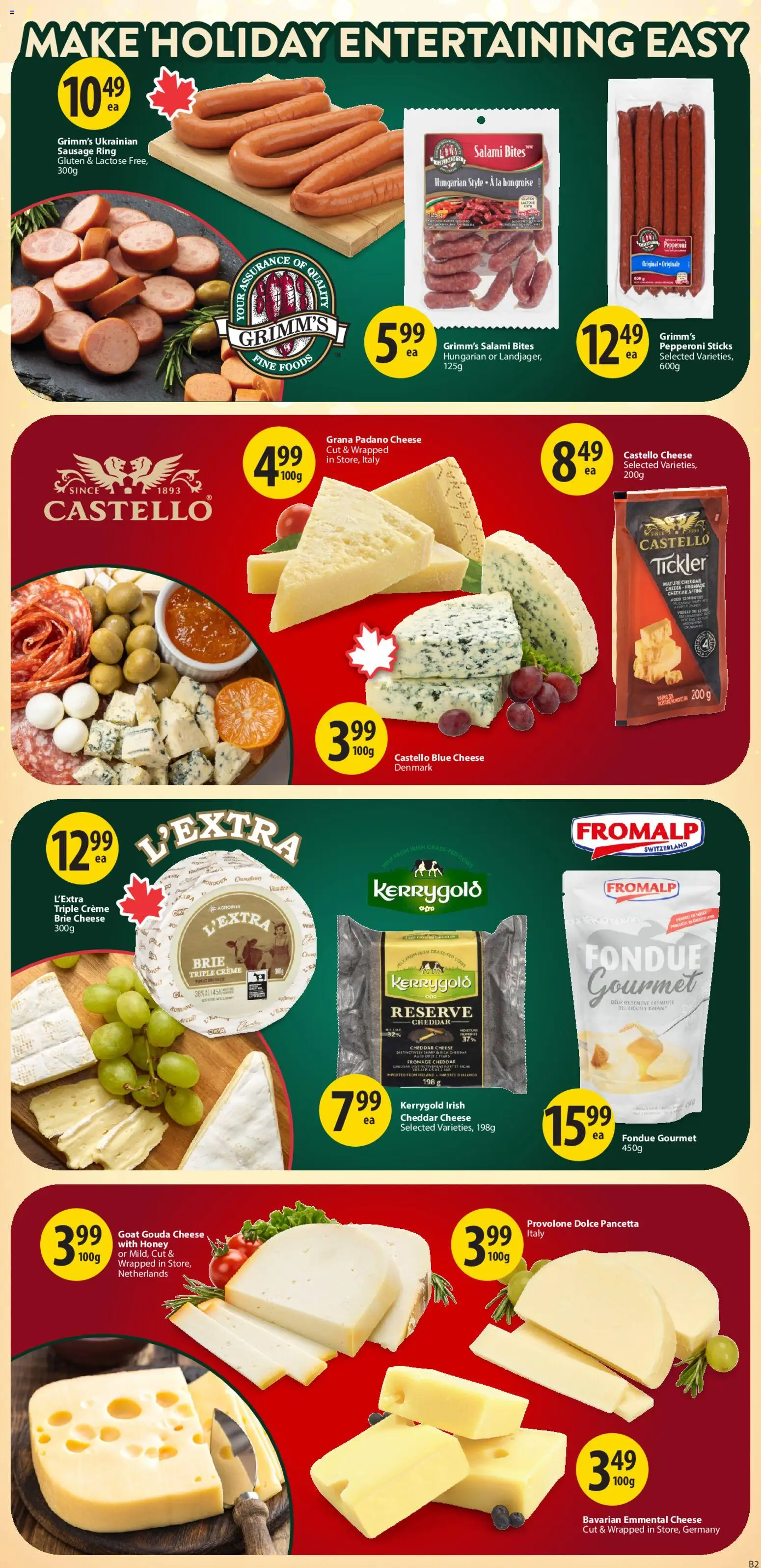 Save on foods flyer valid from 27.11.2025 | Page: 13 | Products: Milk, Cheese, Salami