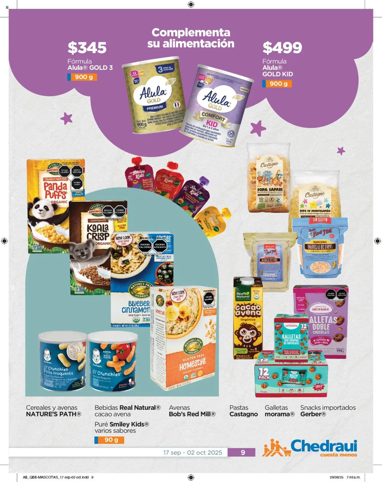 Nuevas ofertas de Chedraui válidas en toda la República Mexicana desde el 17.09.2025. ¡Encuentra las mejores ofertas en Chedraui - Promociones! | Página: 9 | Productos: Plátano, Manzana, Almendra, Galletas
