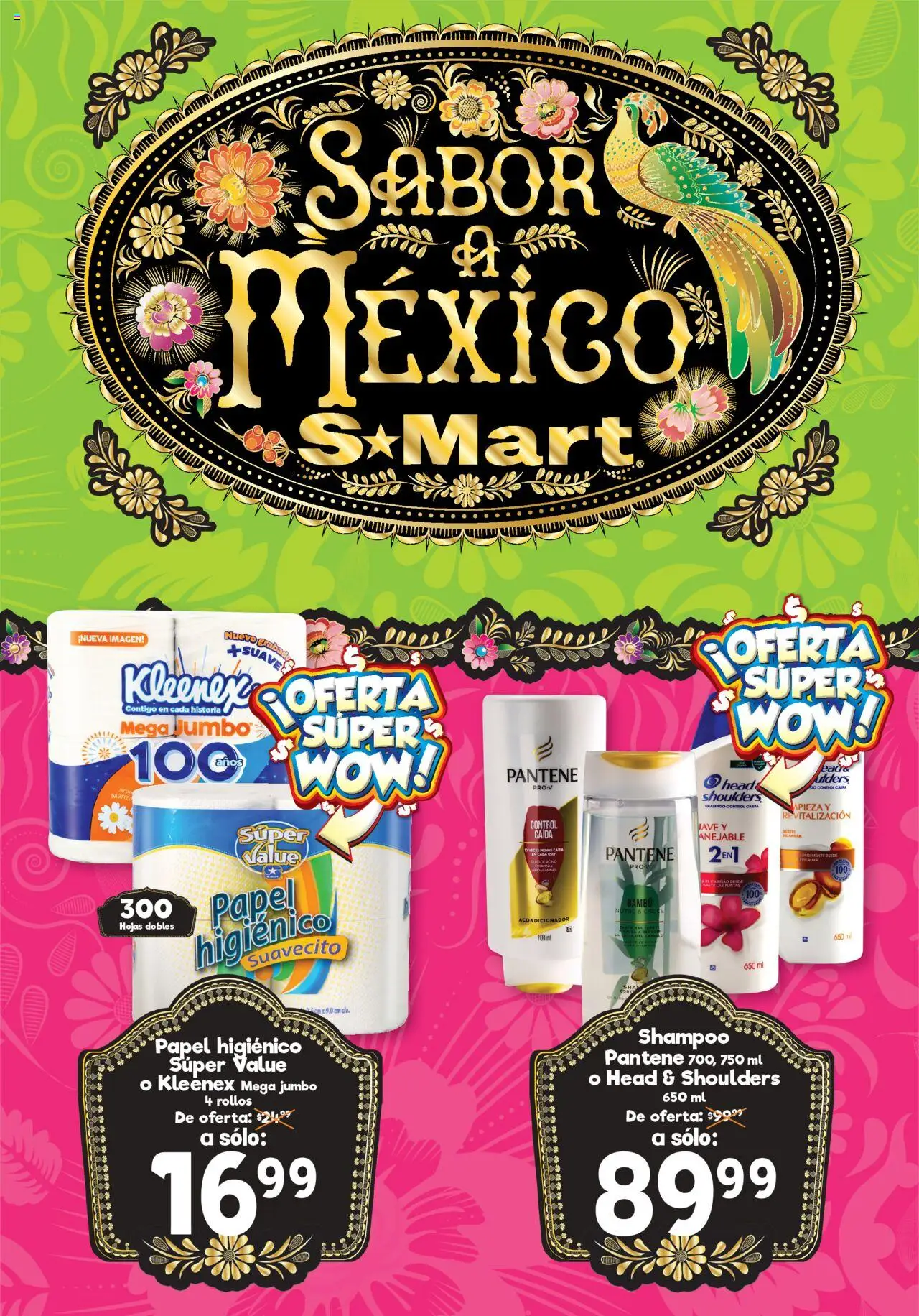 Nuevas ofertas de S-Mart válidas en toda la República Mexicana desde el 12.08.2025. ¡Encuentra las mejores ofertas en S-Mart folleto! | Página: 3 | Productos: Aceite, Papel higiénico, Acondicionador