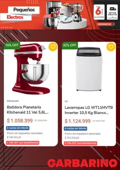 Vista previa Garbarino catálogo válido desde el 17.12.2025 | Página: 3 | Productos: Batidora, Lavarropas