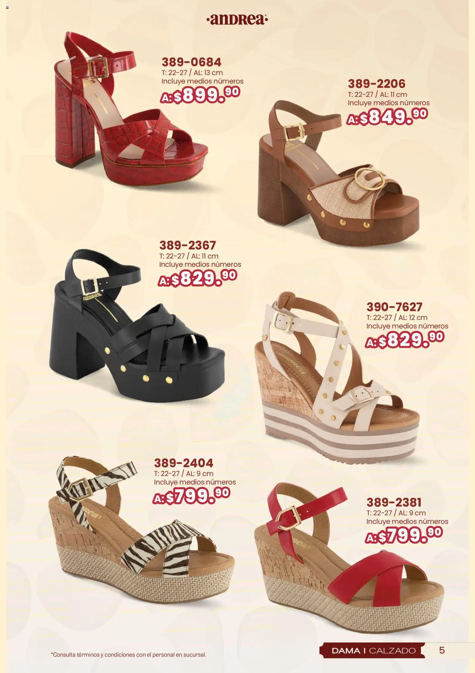 Nuevas ofertas de Andrea válidas en toda la República Mexicana desde el 25.01.2026. ¡Encuentra las mejores ofertas en Andrea catálogo San Vatentín! | Página: 5