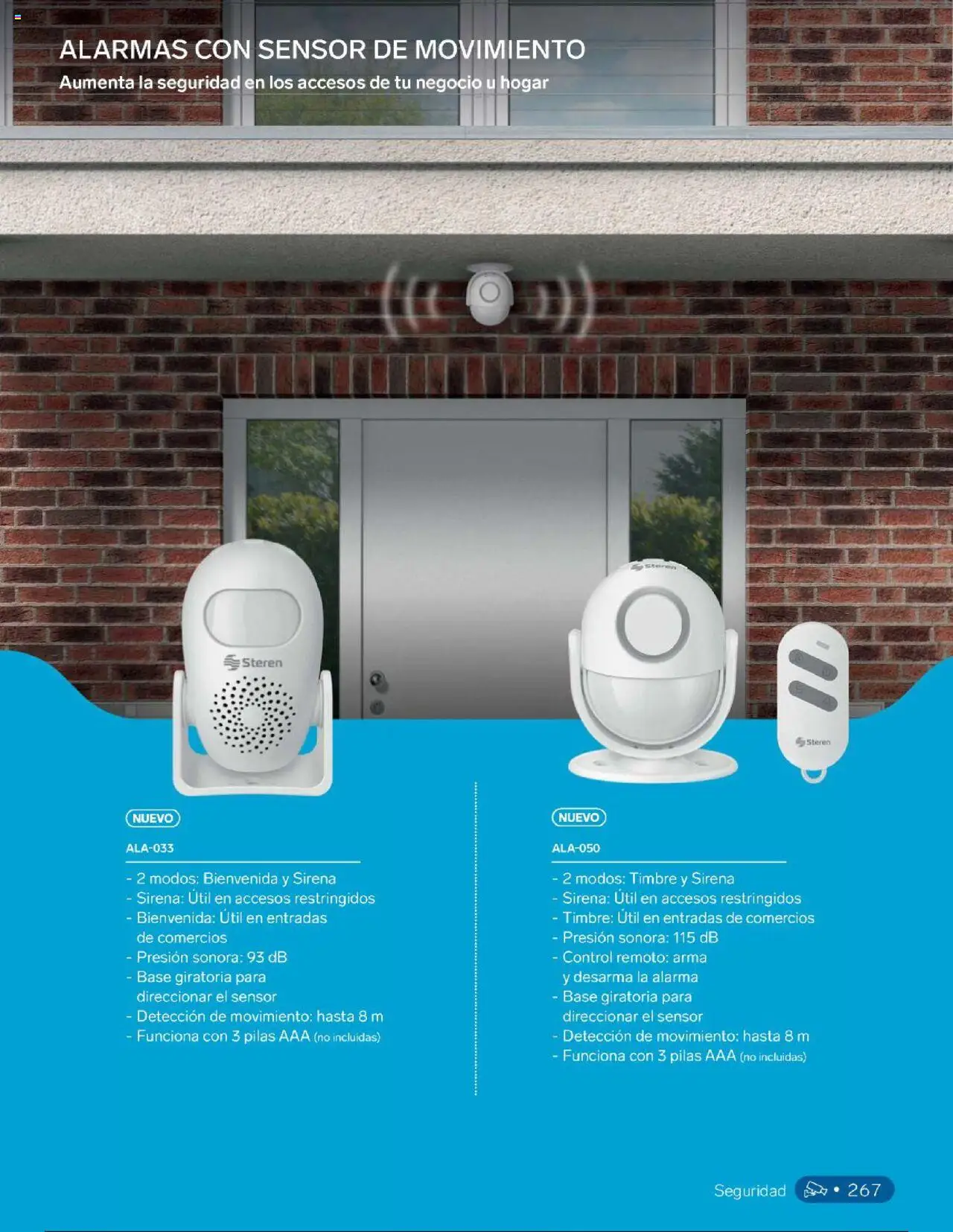 Nuevas ofertas de Steren válidas en toda la República Mexicana desde el 01.01.2025. ¡Encuentra las mejores ofertas en Steren catálogo! | Página: 285 | Productos: Timbre, Control remoto, Alarma, Pilas