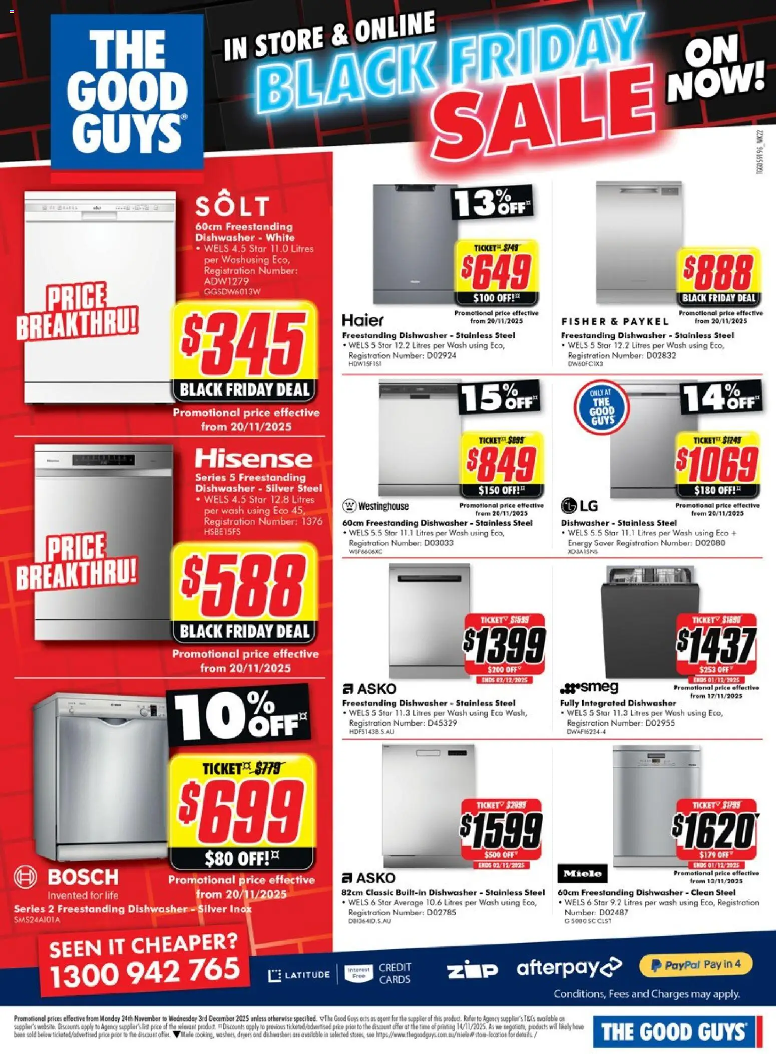 The Good Guys catalogue - valid from 23.11.2025 | Page: 11 | Products: Dishwasher