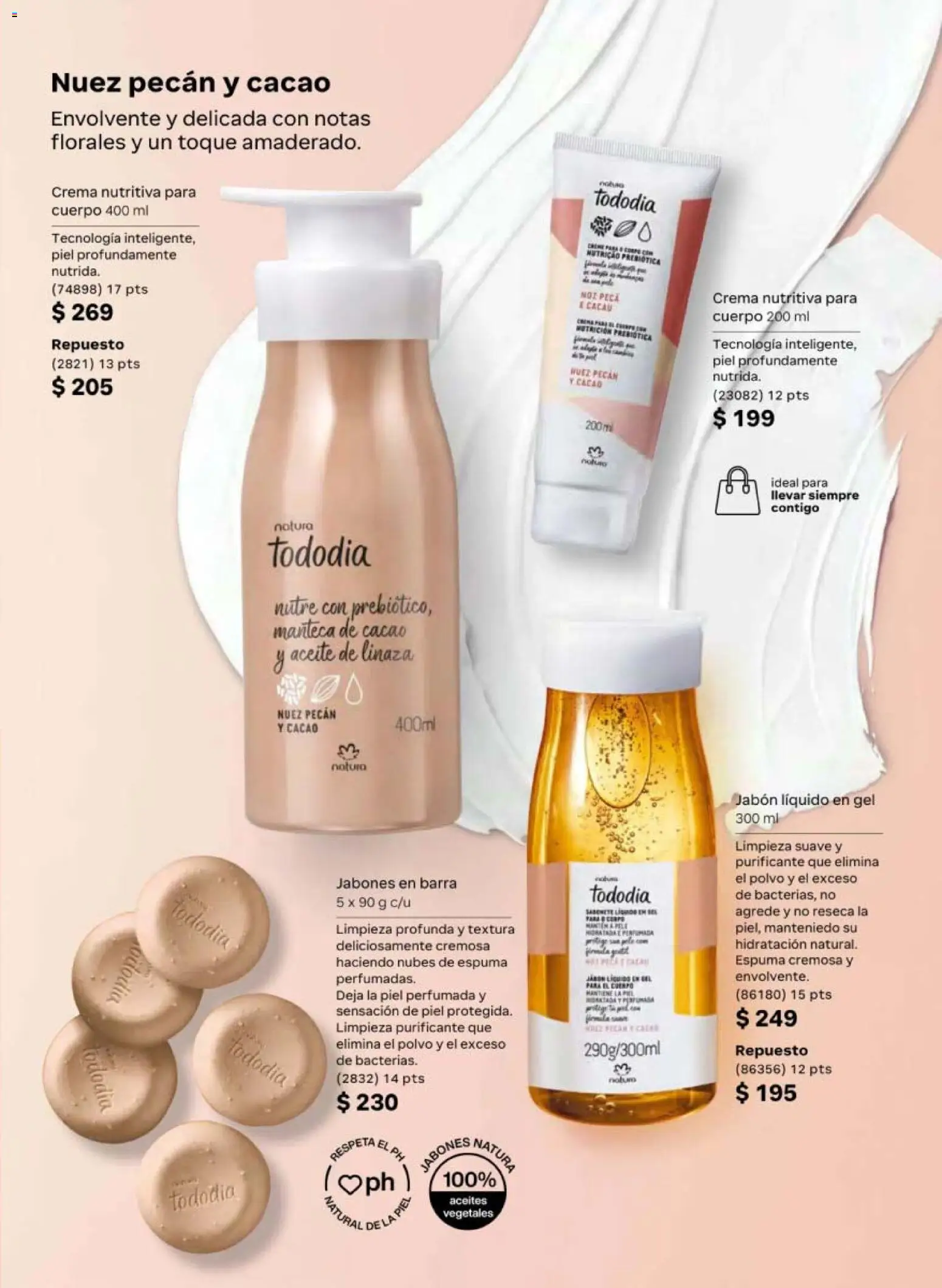 Nuevas ofertas de Natura válidas en toda la República Mexicana desde el 24.04.2026. ¡Encuentra las mejores ofertas en Natura campaña 7 2026! | Página: 107 | Productos: Aceite, Cacao, Barra, Jabón