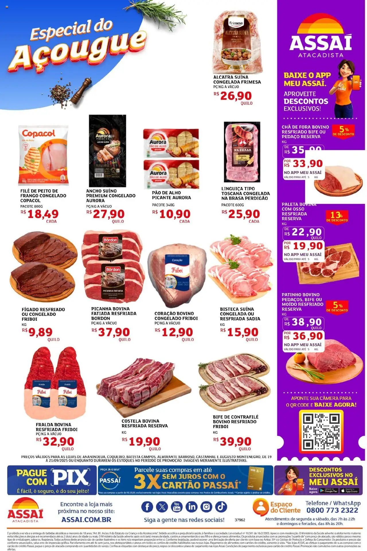 Assaí Atacadista Folheto - válido de 19.09.2025 | Página: 3 | Produtos: Pão, Base, Chá, Câmera