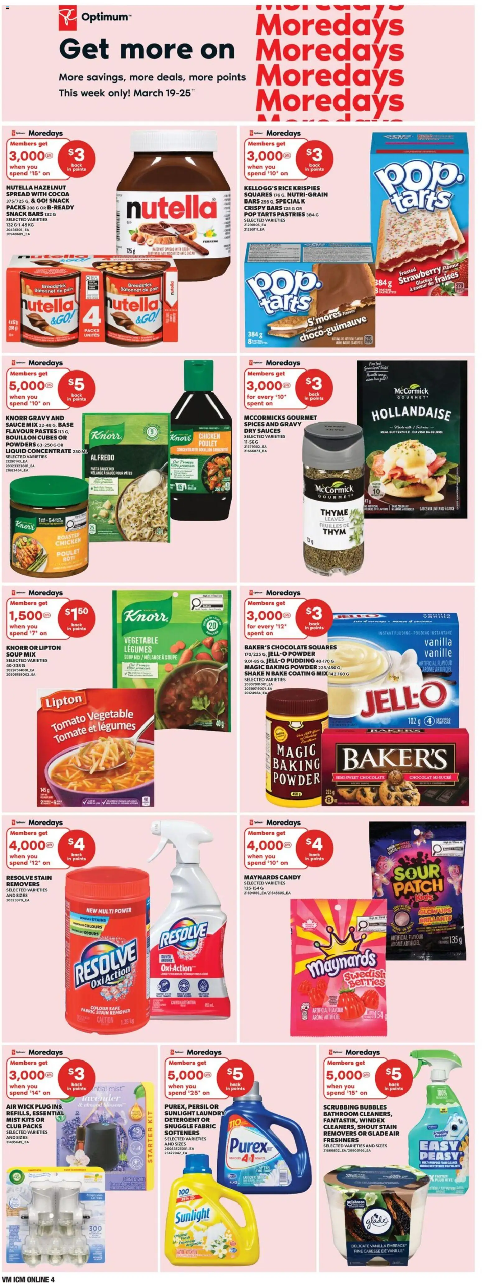 Valu Mart flyer valid from 19.03.2026 | Page: 7 | Products: Pasta, Powder, Chocolate, Chicken