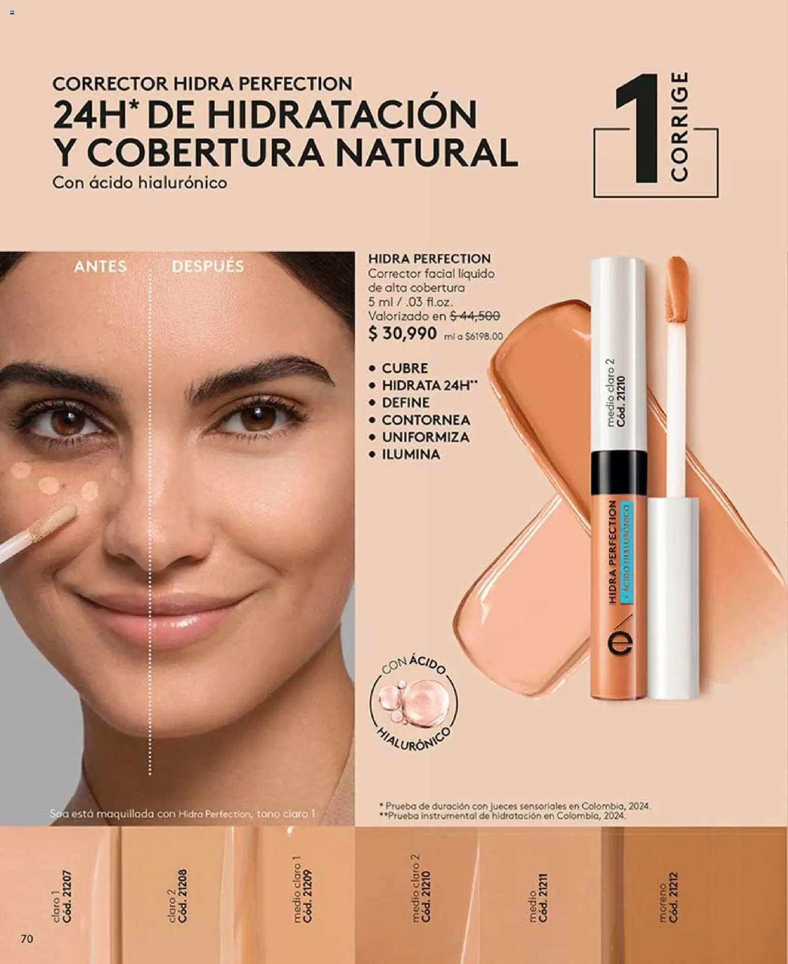 Ésika revista - valida desde el 13.03.2026 | Página: 70 | Productos: Corrector