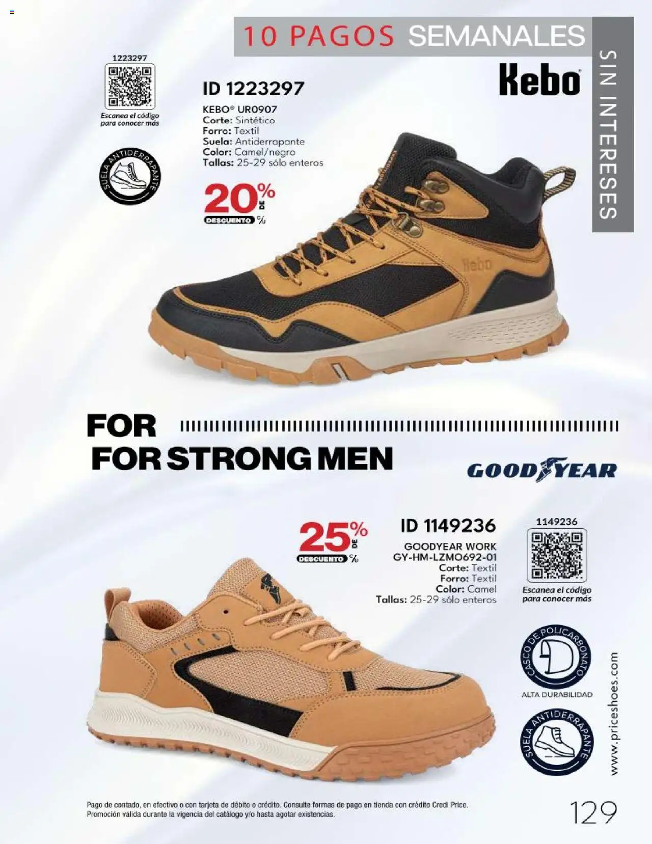 Nuevas ofertas de Price Shoes válidas en toda la República Mexicana desde el 14.10.2025. ¡Encuentra las mejores ofertas en Price Shoes - Catálogo - 10 Pagos sin Intereses! | Página: 129