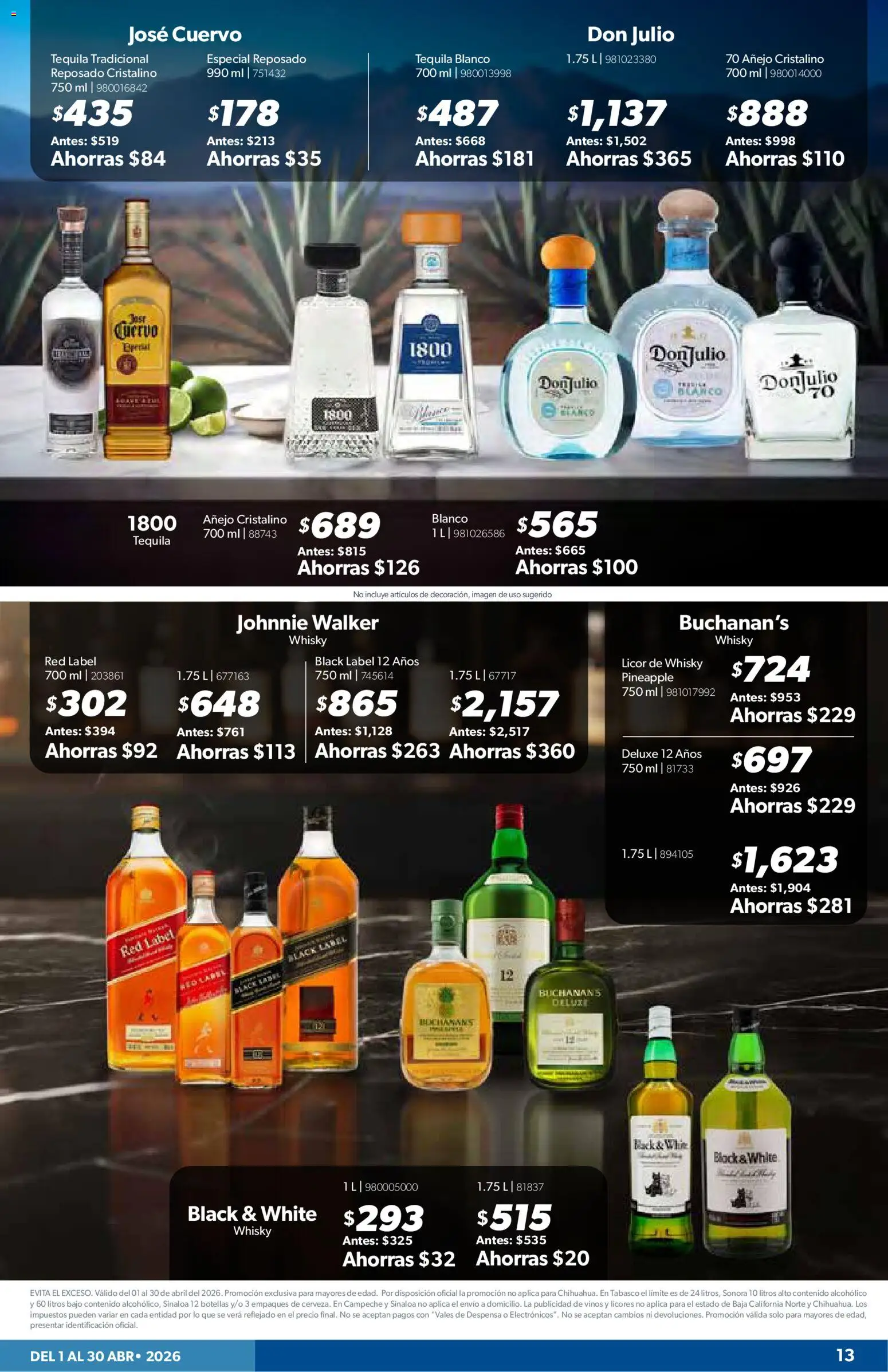 Nuevas ofertas de Sam's Club válidas en toda la República Mexicana desde el 01.04.2026. ¡Encuentra las mejores ofertas en Sam's Club catálogo! | Página: 13