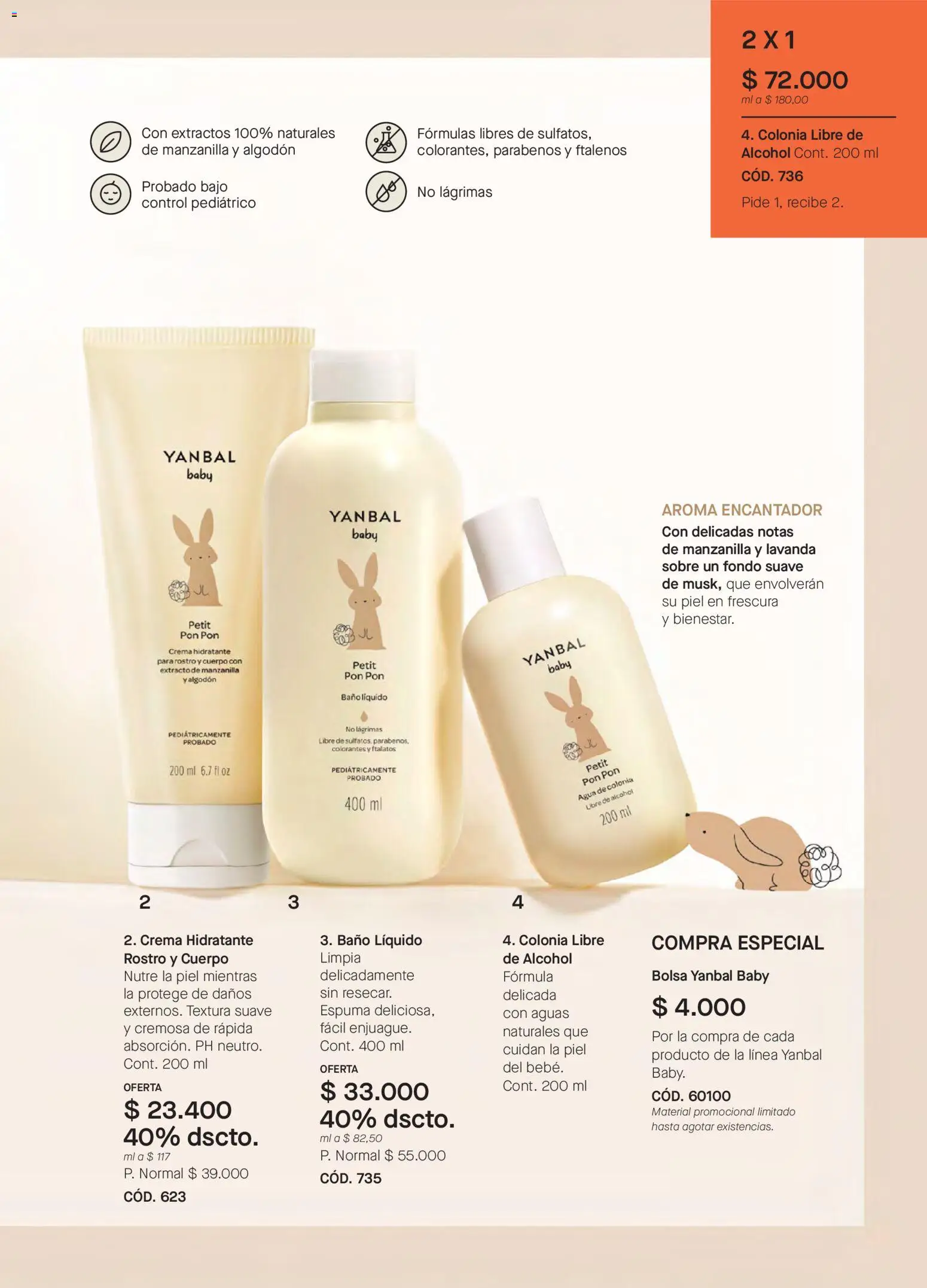 Yanbal revista - valida desde el 03.01.2026 | Página: 111 | Productos: Algodón, Bolsa, Baño, Tintura