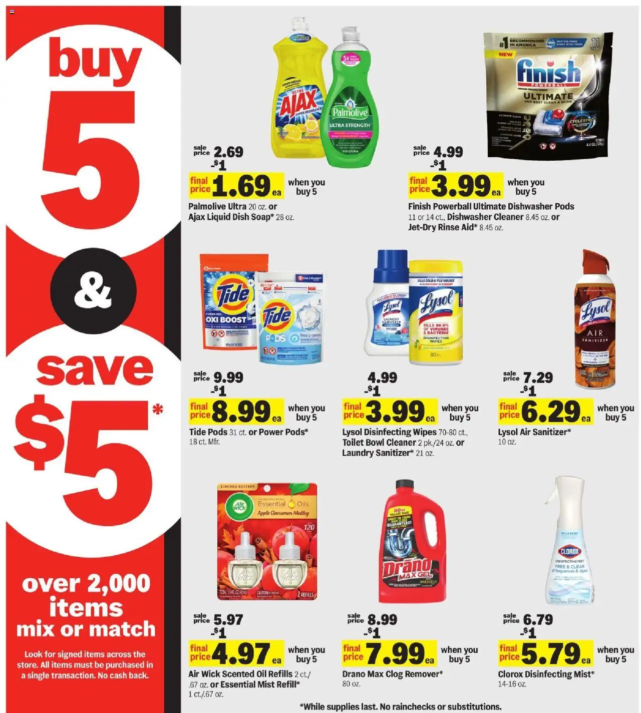 Meijer Weekly Ad - valid from 15.10.2025 | Page: 13 | Products: Oil, Dishwasher cleaner, Dishwasher