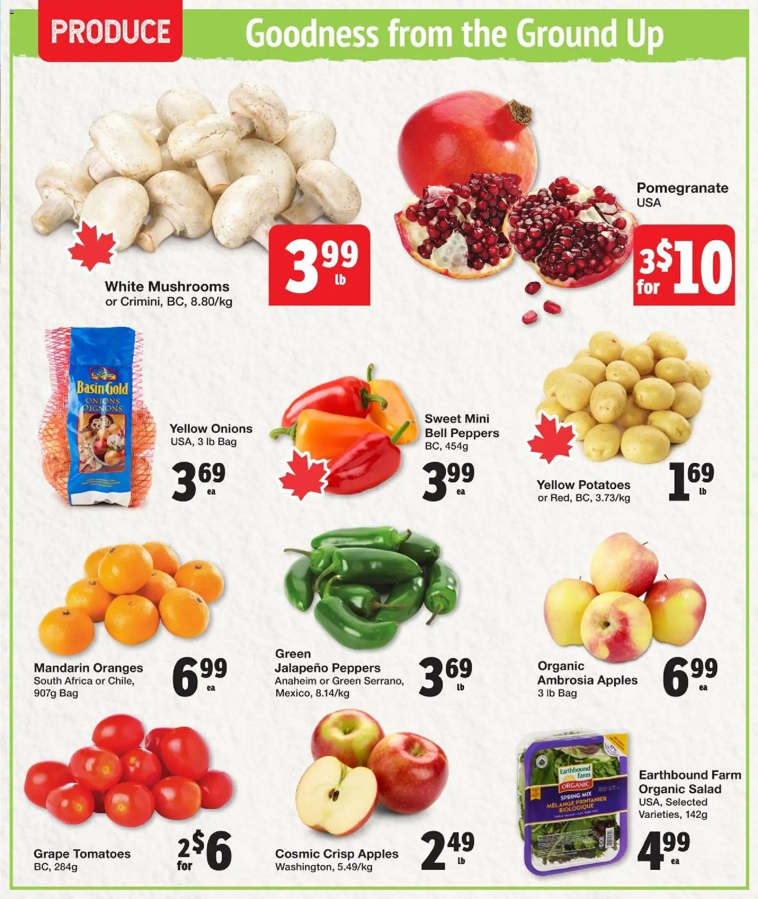 Quality Foods flyer valid from 23.10.2025 | Page: 3 | Products: Potatoes, Bag, Apples, Tomatoes