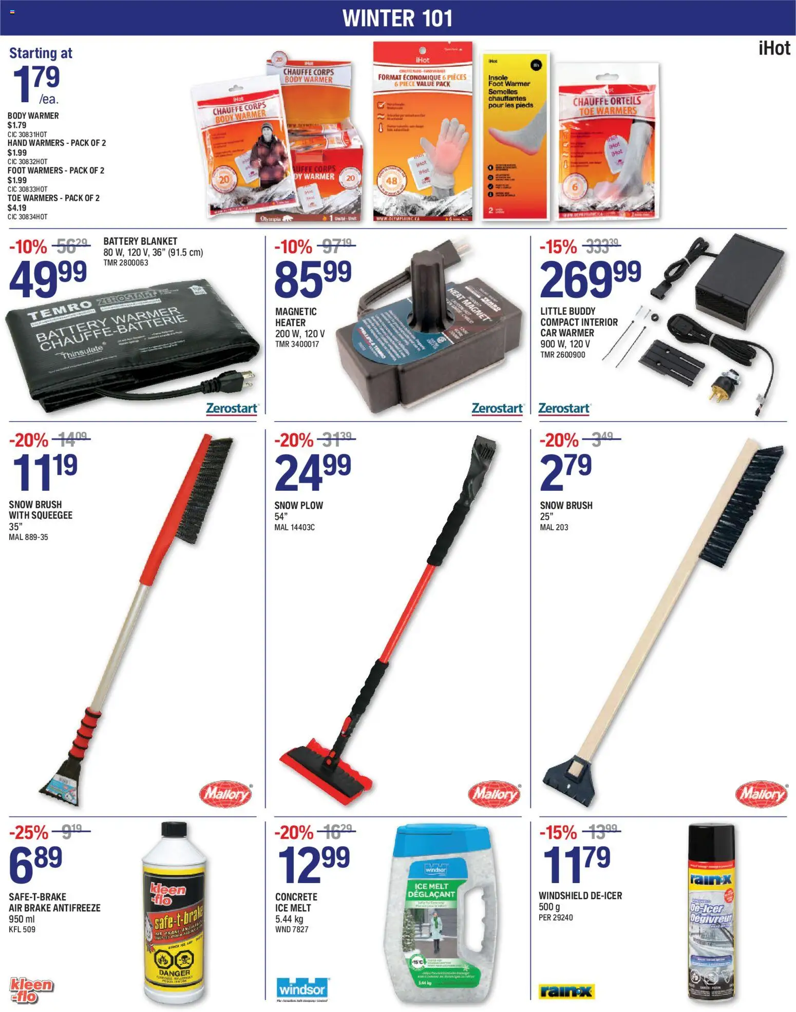 NAPA Auto Parts flyer valid from 01.01.2026 | Page: 6 | Products: Brush, Blanket, Battery