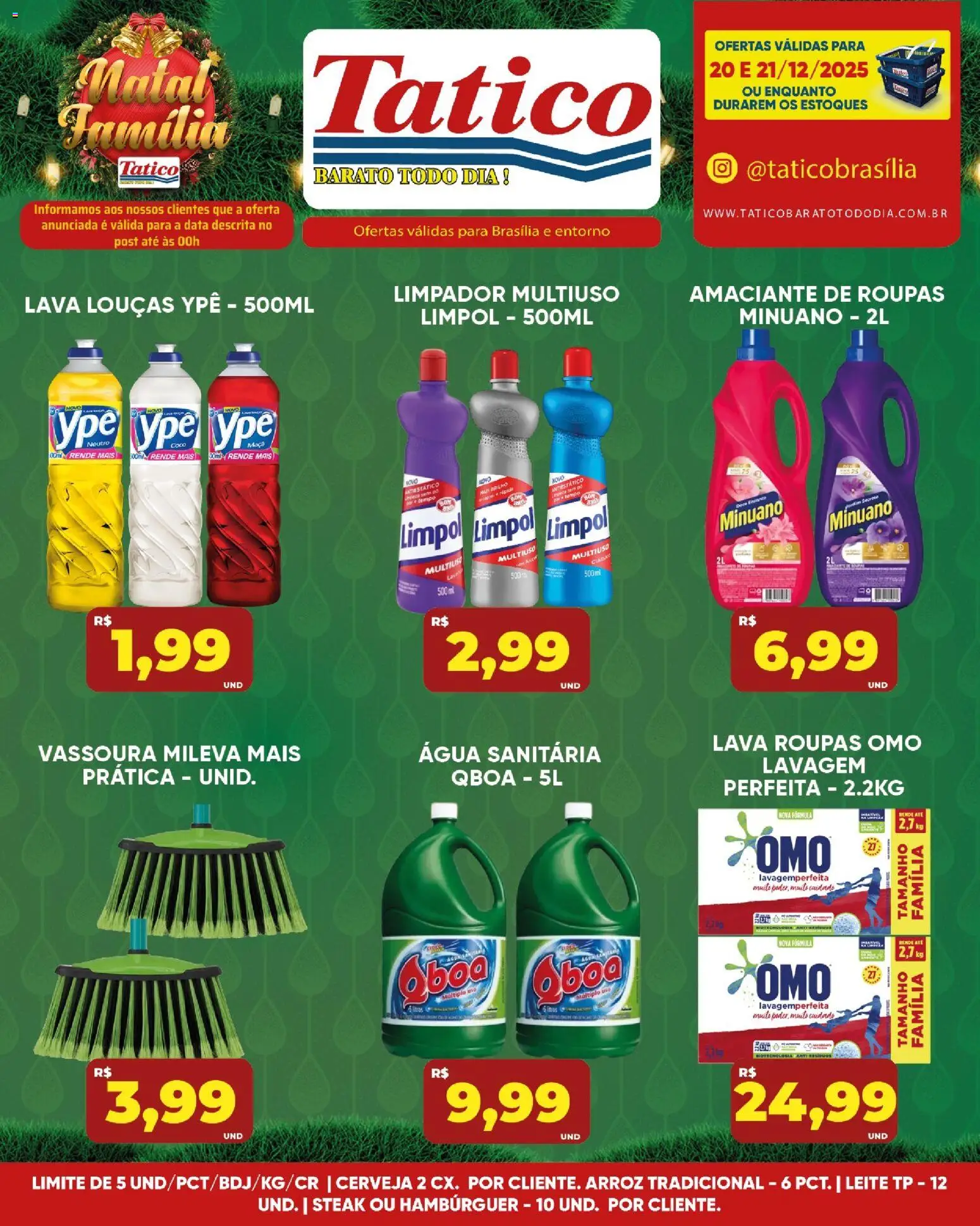 Tatico Folheto - válido de 20.12.2025 | Página: 5 | Produtos: Limpador multiuso, Leite, Roupas, Amaciante