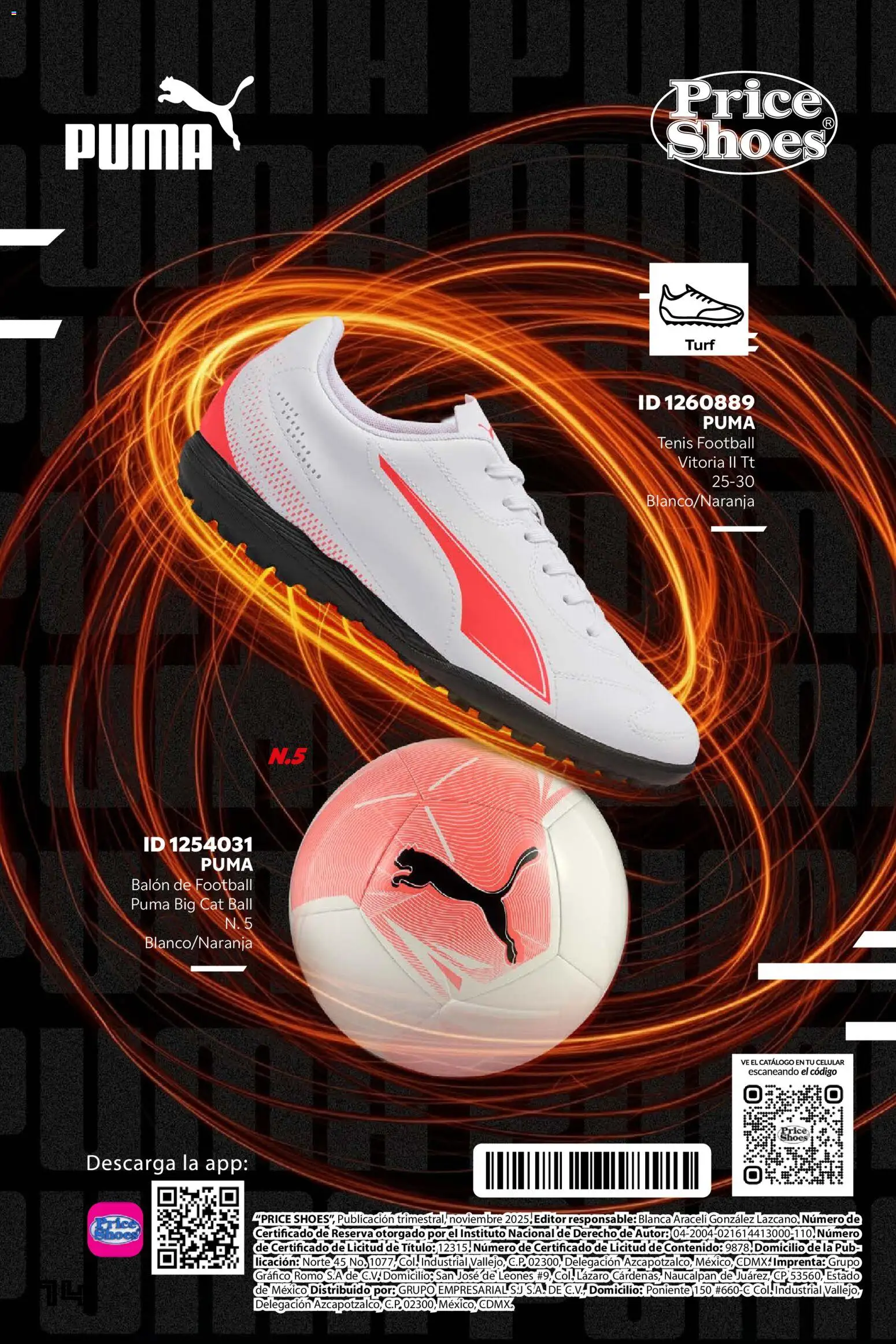 Nuevas ofertas de Price Shoes válidas en toda la República Mexicana desde el 20.11.2025. ¡Encuentra las mejores ofertas en Price Shoes catálogo Soccer Aco! | Página: 14 | Productos: Tenis