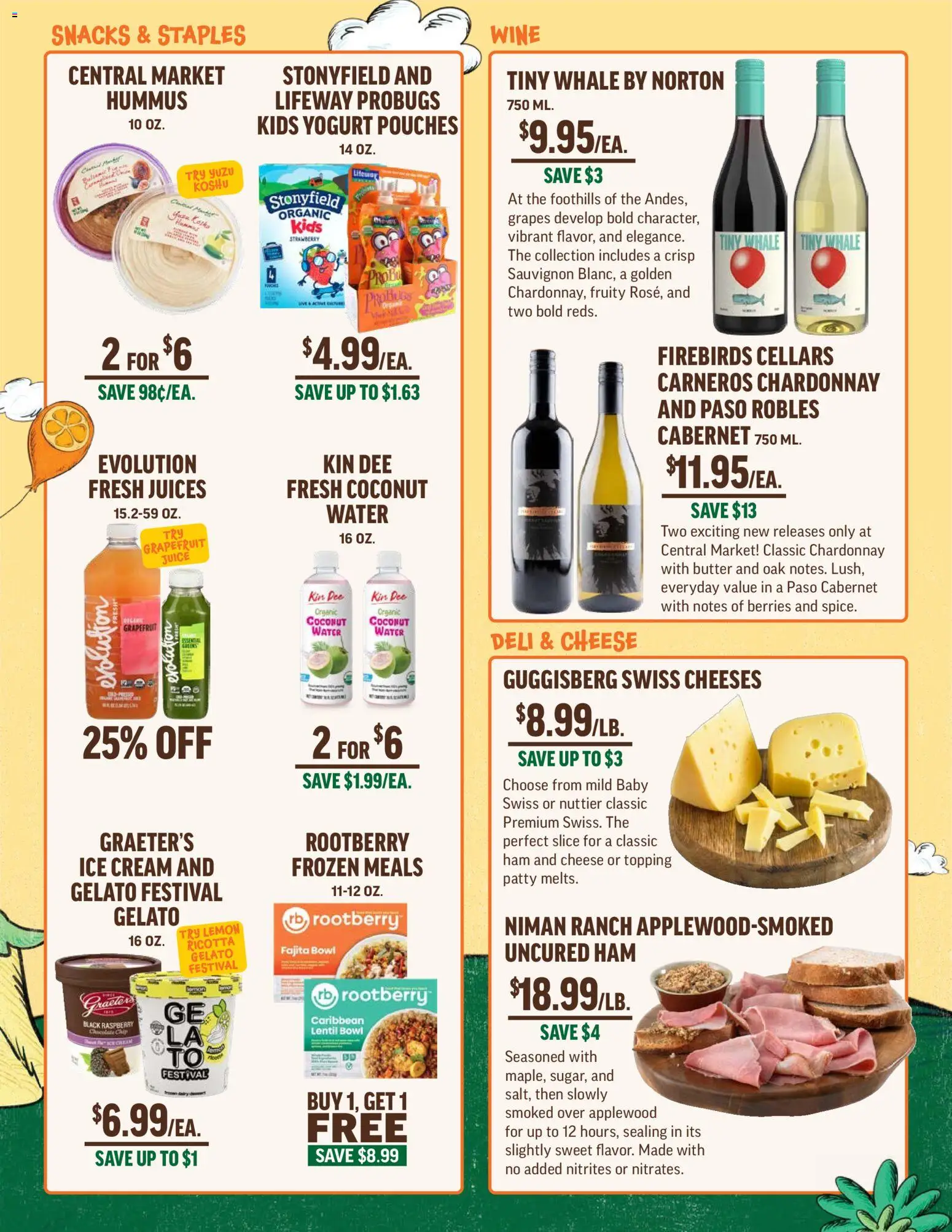 Central Market Weekly Ad - valid from 21.01.2026 | Page: 5 | Products: Berries, Butter, Cheese, Water