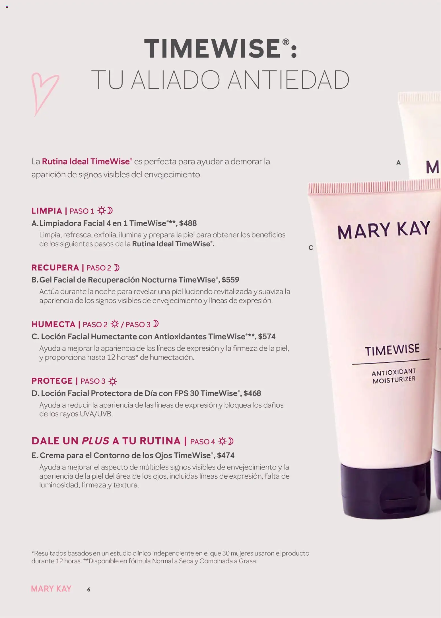 Nuevas ofertas de Mary Kay válidas en toda la República Mexicana desde el 01.01.2026. ¡Encuentra las mejores ofertas en Mary Kay catálogo! | Página: 6 | Productos: Crema, Contorno, Loción