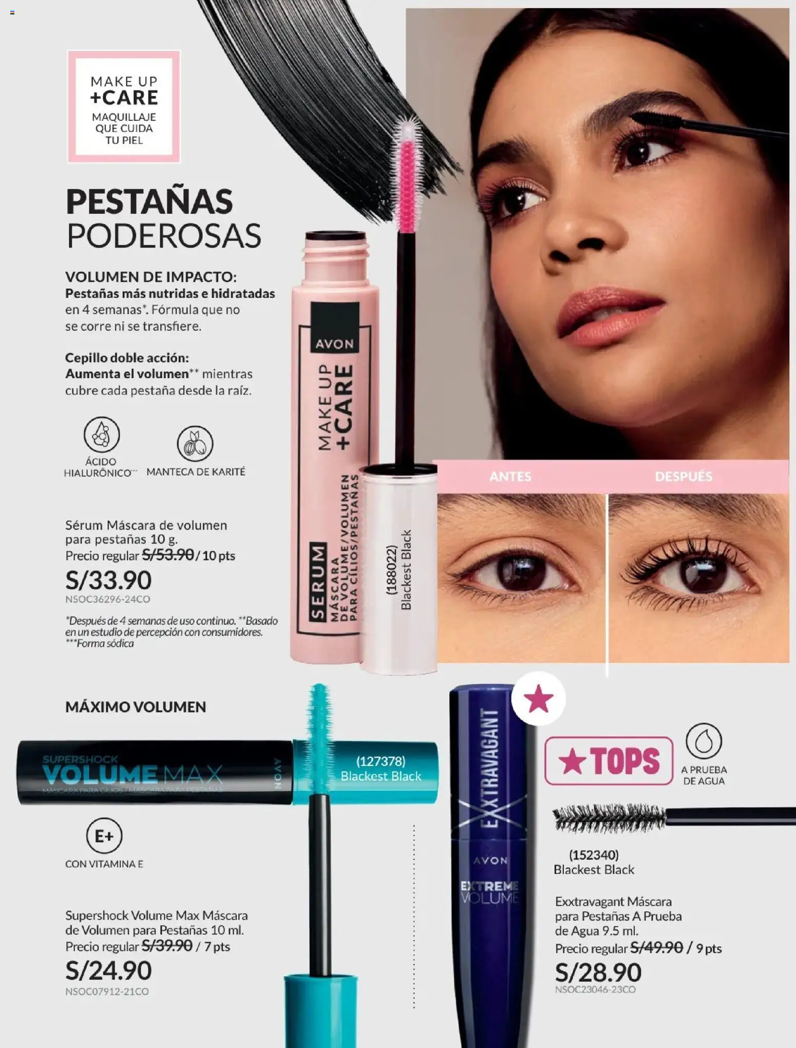Catálogo Avon válido desde 21.04.2026 | Página: 49 | Productos: Máscara, Maquillaje