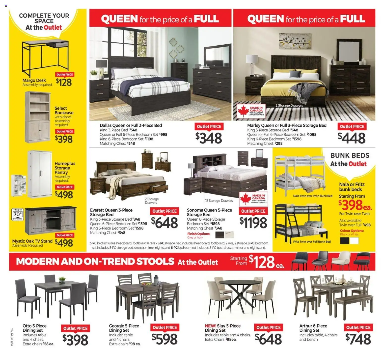 Tepperman's flyer valid from 01.01.2026 | Page: 2 | Products: Tv, Bed, Table, Mirror