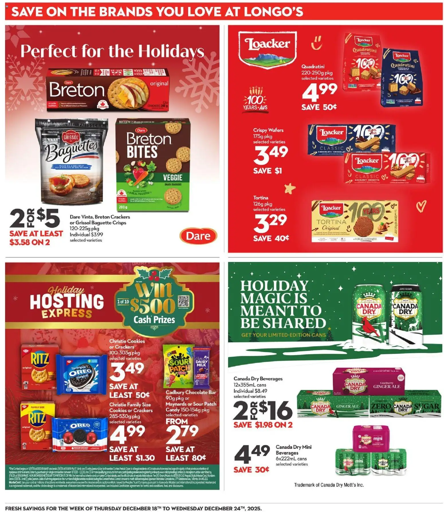 Longo's flyer valid from 18.12.2025 | Page: 23 | Products: Cookies, Milk, Chocolate