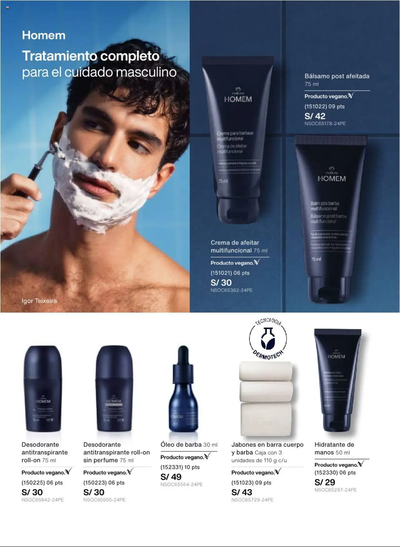 Catálogo Natura válido desde 12.10.2025 | Página: 39 | Productos: Antitranspirante, Caja, Crema, Perfume