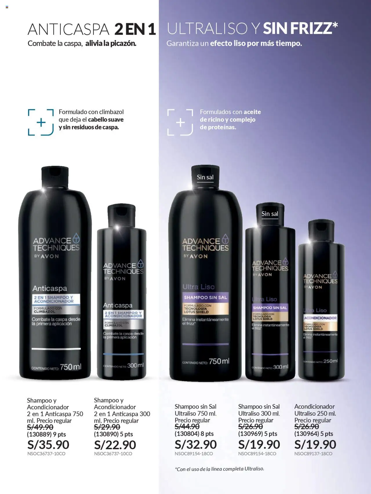 Catálogo Avon válido desde 11.08.2025 | Página: 157 | Productos: Shampoo, Acondicionador, Aceite