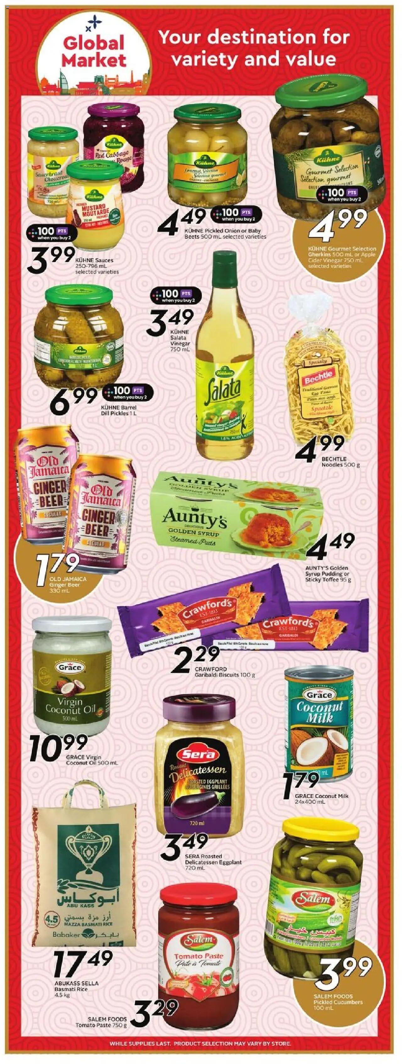 Sobeys flyer valid from 18.09.2025 | Page: 15 | Products: Rice, Noodles, Oil, Beer