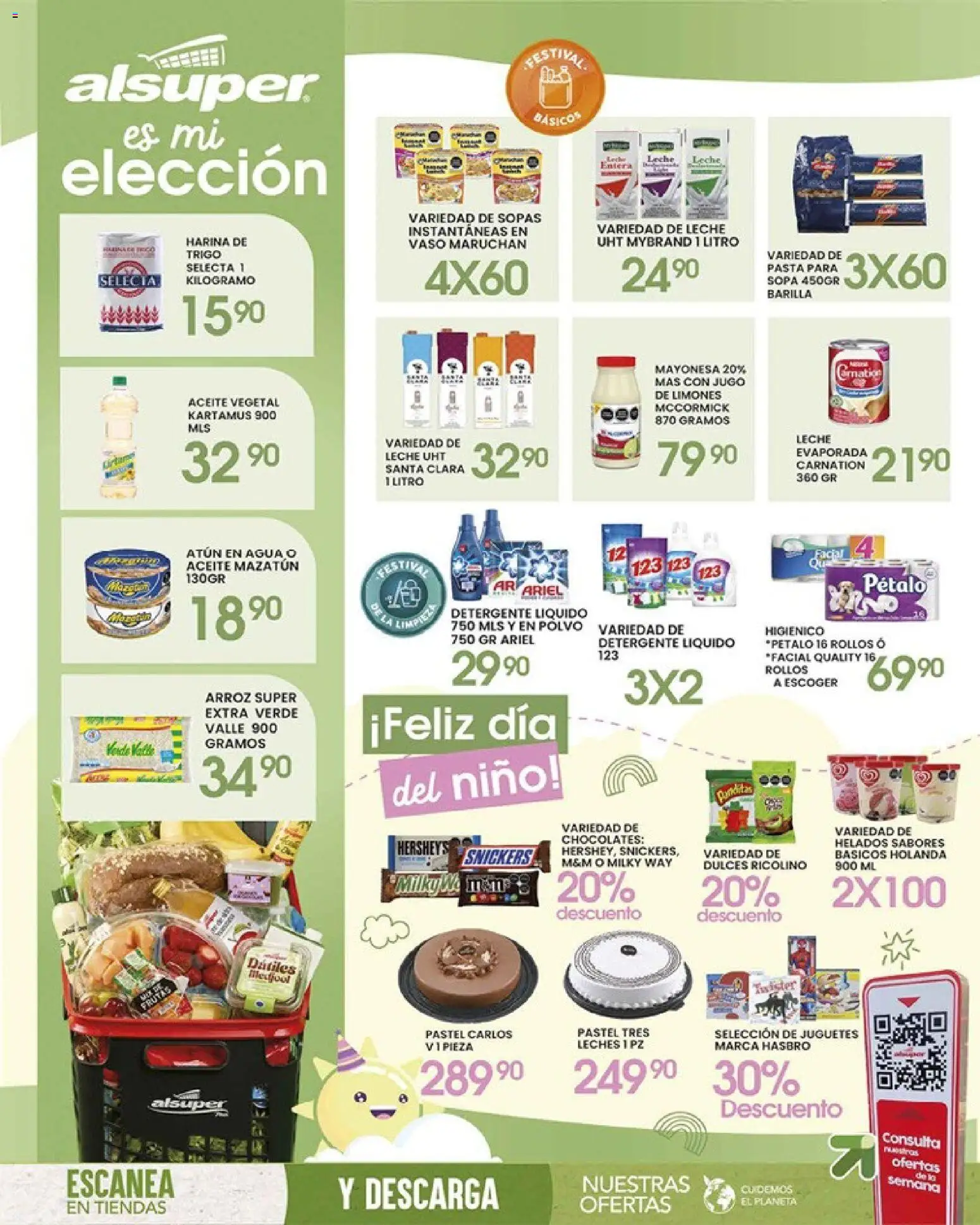 Nuevas ofertas de Alsuper válidas en toda la República Mexicana desde el 28.04.2026. ¡Encuentra las mejores ofertas en Alsuper folleto Durango! | Página: 8 | Productos: Detergente, Mayonesa, Sopa, Chocolate