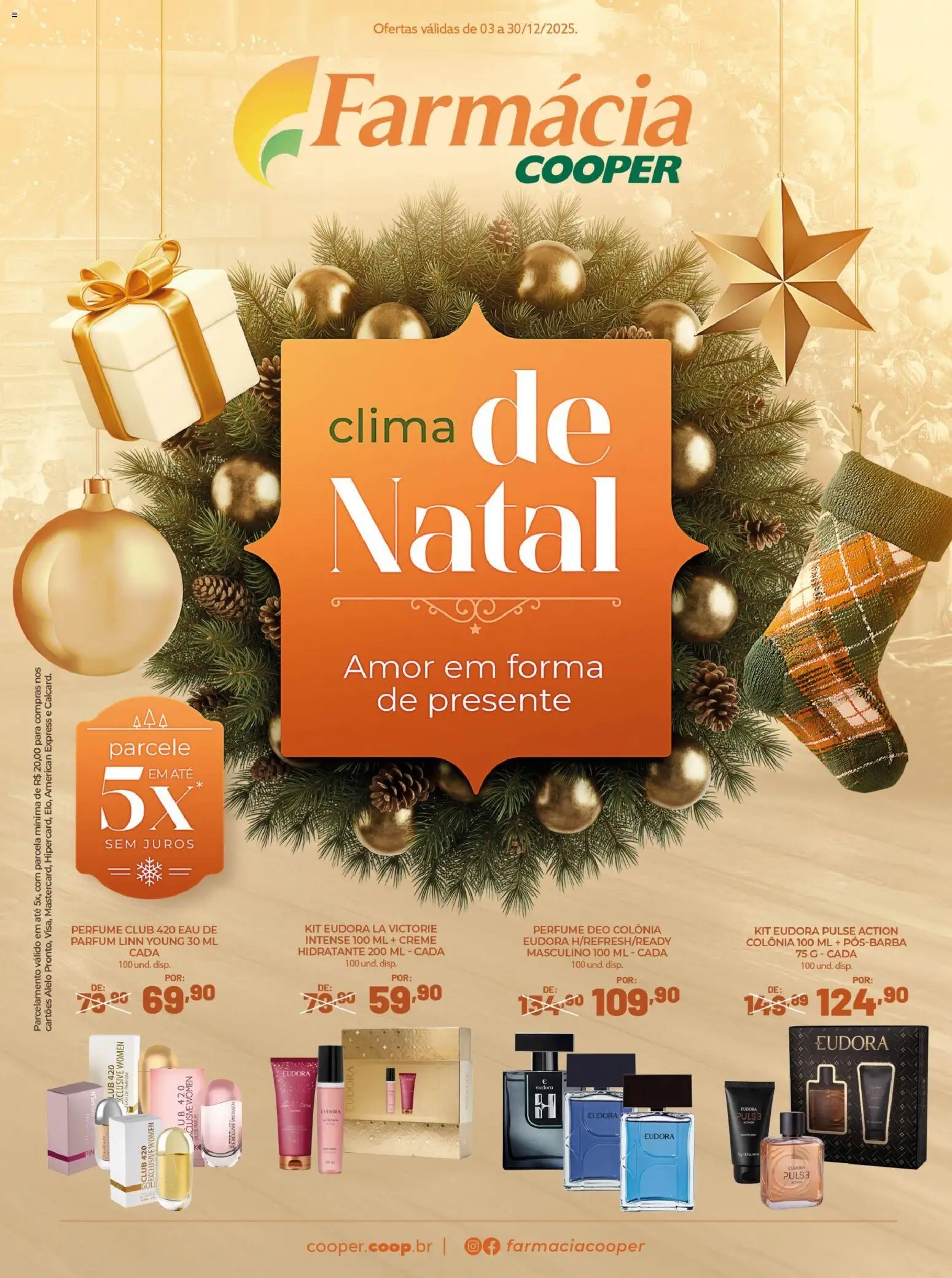 Cooper Folheto - válido de 03.12.2025 | Página: 1 | Produtos: Perfume, Creme