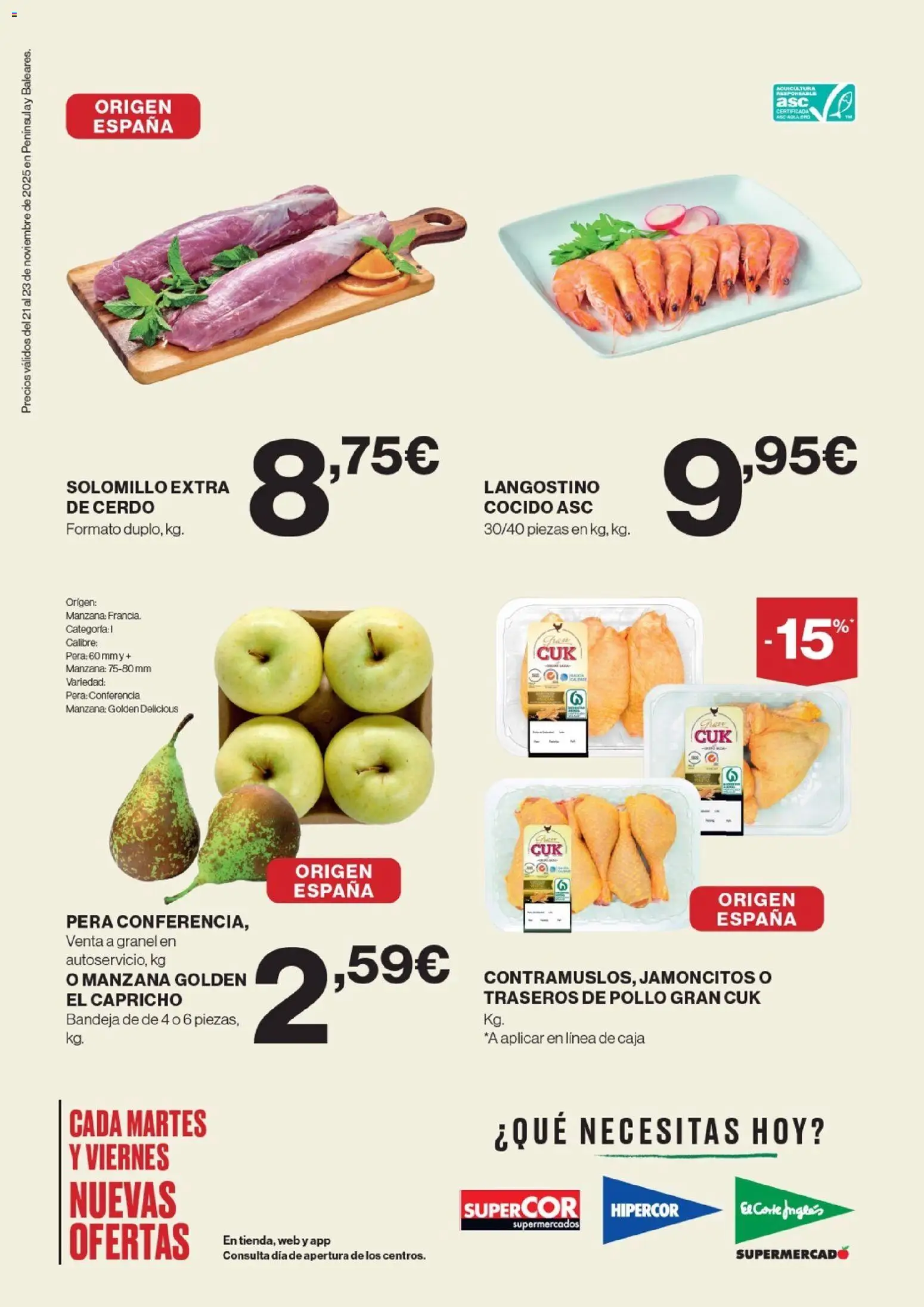 Nuevas ofertas de El Corte Inglés válidas en toda la República Mexicana desde el 20.11.2025. ¡Encuentra las mejores ofertas en El Corte Inglés catálogo! | Página: 2 | Productos: Pollo, Pera, Bandeja, Manzana