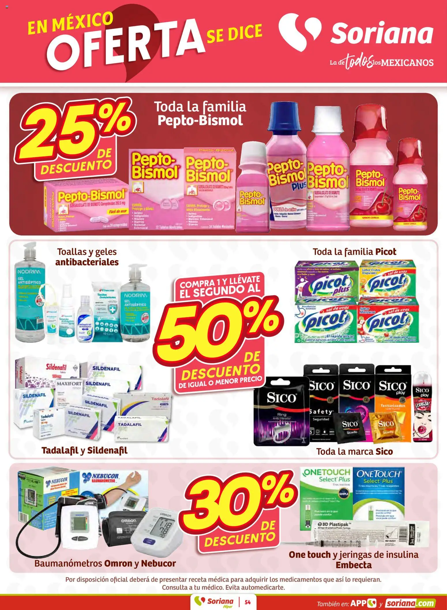 Nuevas ofertas de Soriana válidas en toda la República Mexicana desde el 30.01.2026. ¡Encuentra las mejores ofertas en Soriana - Preciazazaso Híper: Camp, Chia, Oax, Q. Roo, Tab, Yuc! | Página: 54 | Productos: Sal, Toallas