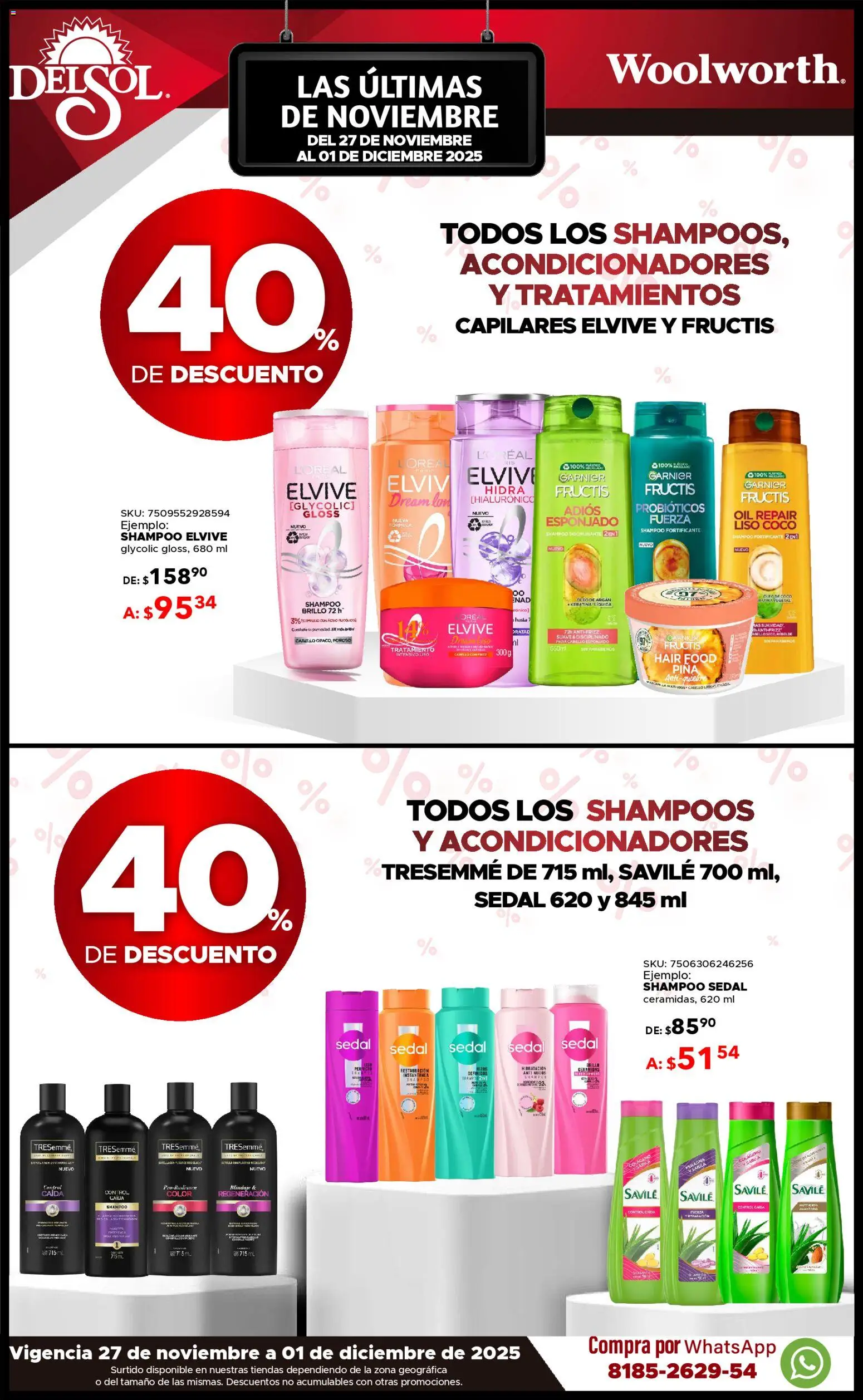 Nuevas ofertas de Del Sol y Woolworth válidas en toda la República Mexicana desde el 27.11.2025. ¡Encuentra las mejores ofertas en Del Sol y Woolworth Buen Fin ! | Página: 4