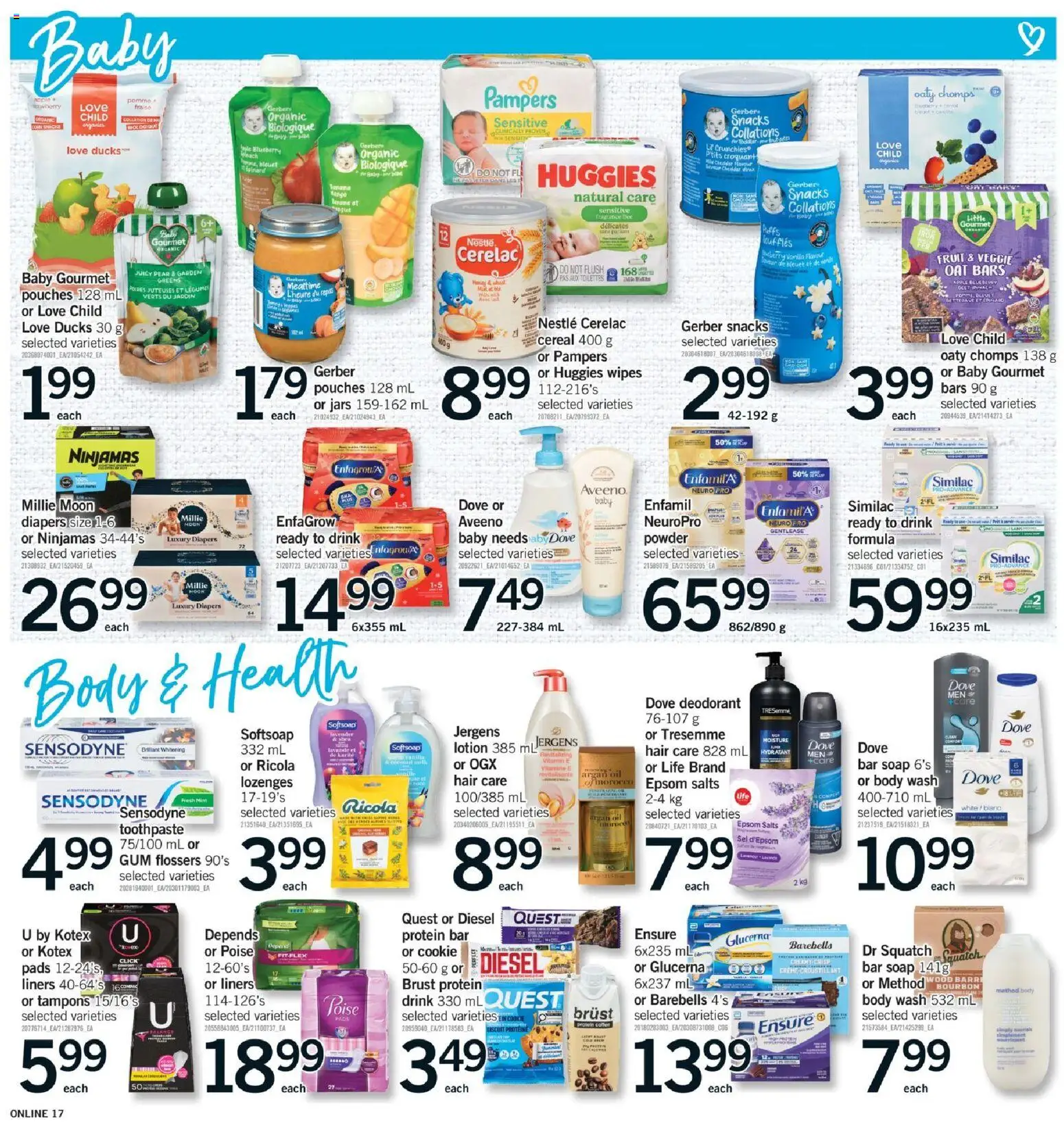 Fortinos flyer valid from 06.11.2025 | Page: 17 | Products: Soap, Deodorant, Oil, Coffee