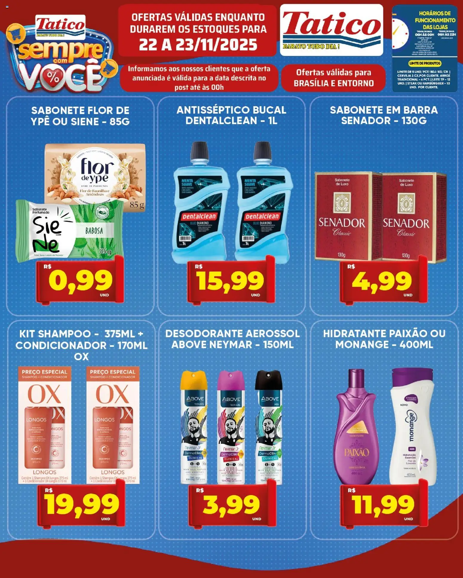 Tatico Folheto - válido de 24.11.2025 | Página: 29 | Produtos: Shampoo, Desodorante, Arroz, Hambúrguer