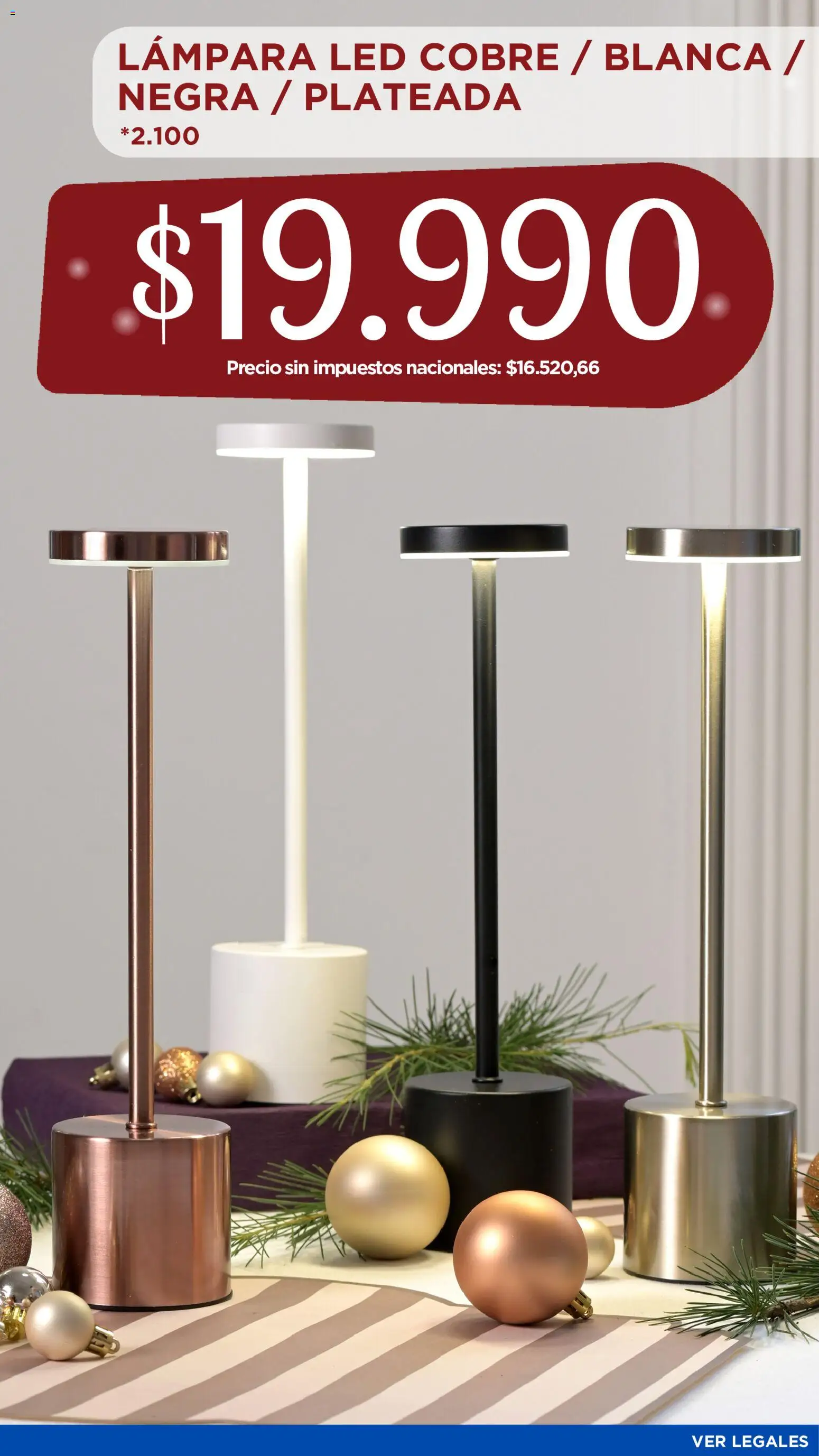 La Anonima Mesa Navideña │ válido desde el 11.12.2025 | Página: 7 | Productos: Lámpara