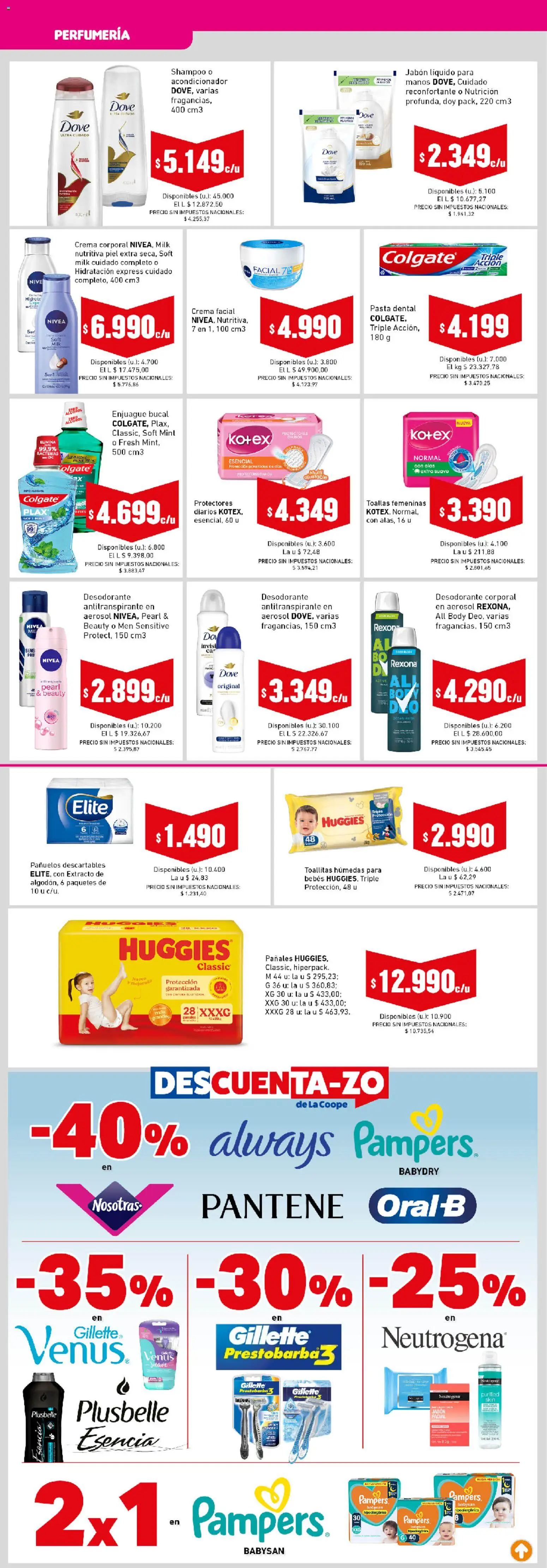 Cooperativa Obrera - Ahorrón │ válido desde el 26.01.2026 | Página: 6 | Productos: Toallas, Jabón líquido, Enjuague bucal, Crema