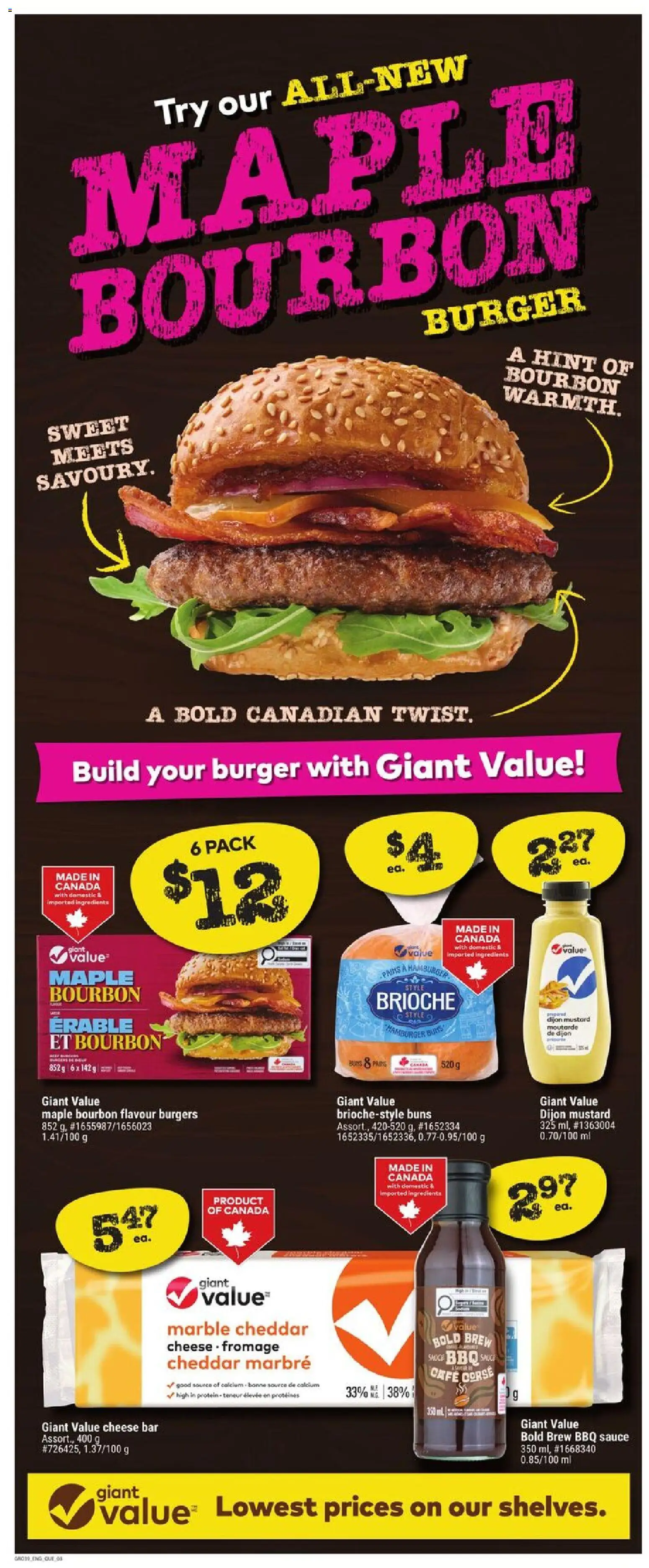 Giant Tiger flyer valid from 29.04.2026 | Page: 3 | Products: Bourbon, Cheese