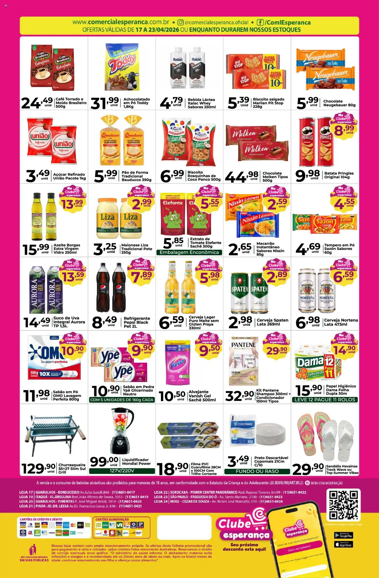 Comercial Esperança Folheto - válido de 17.04.2026 | Página: 2 | Produtos: Bebida, Refrigerante, Vanish, Churrasqueira